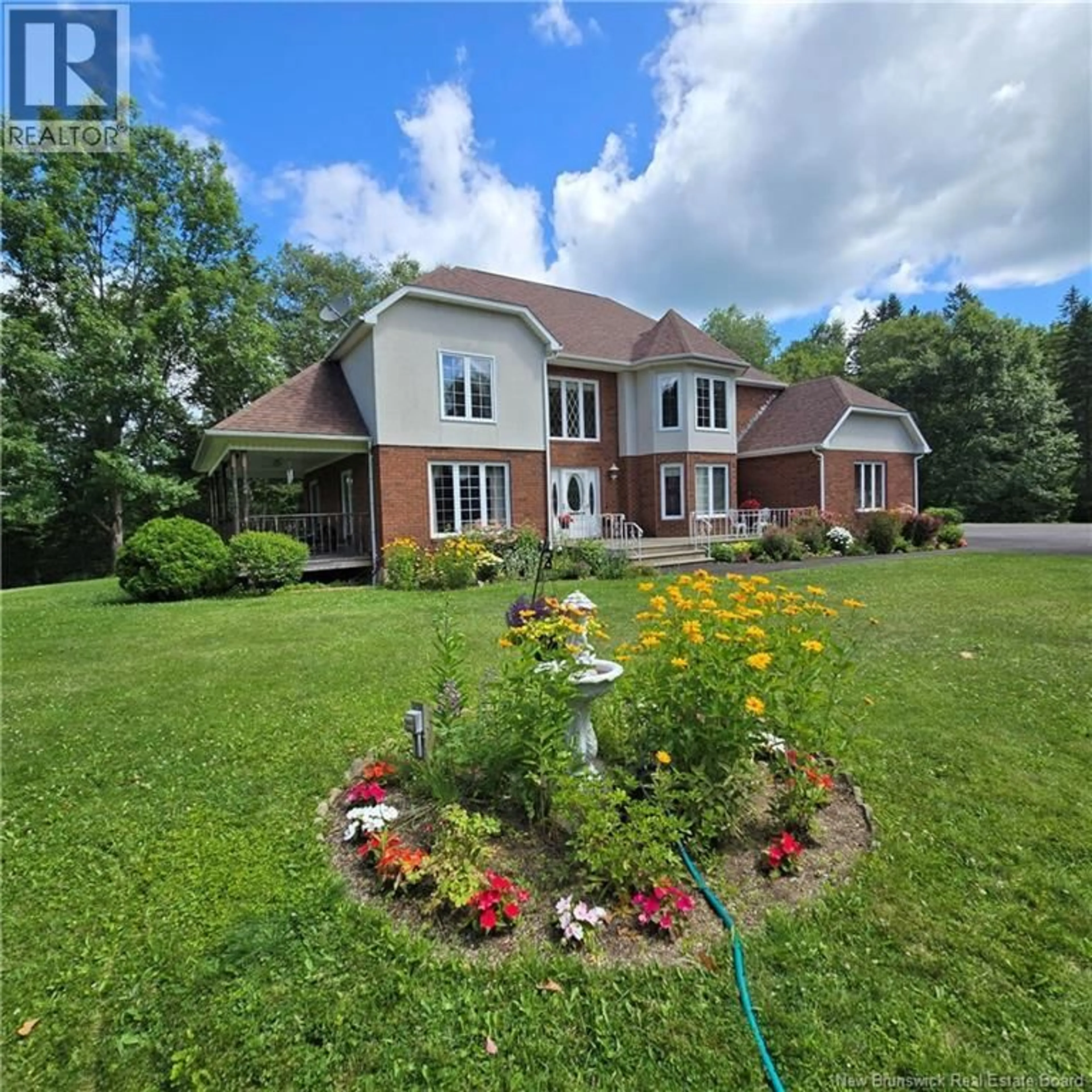A pic from outside/outdoor area/front of a property/back of a property/a pic from drone, water/lake/river/ocean view for 81 WOODLAND HILL, Perth-Andover New Brunswick E7H5H4