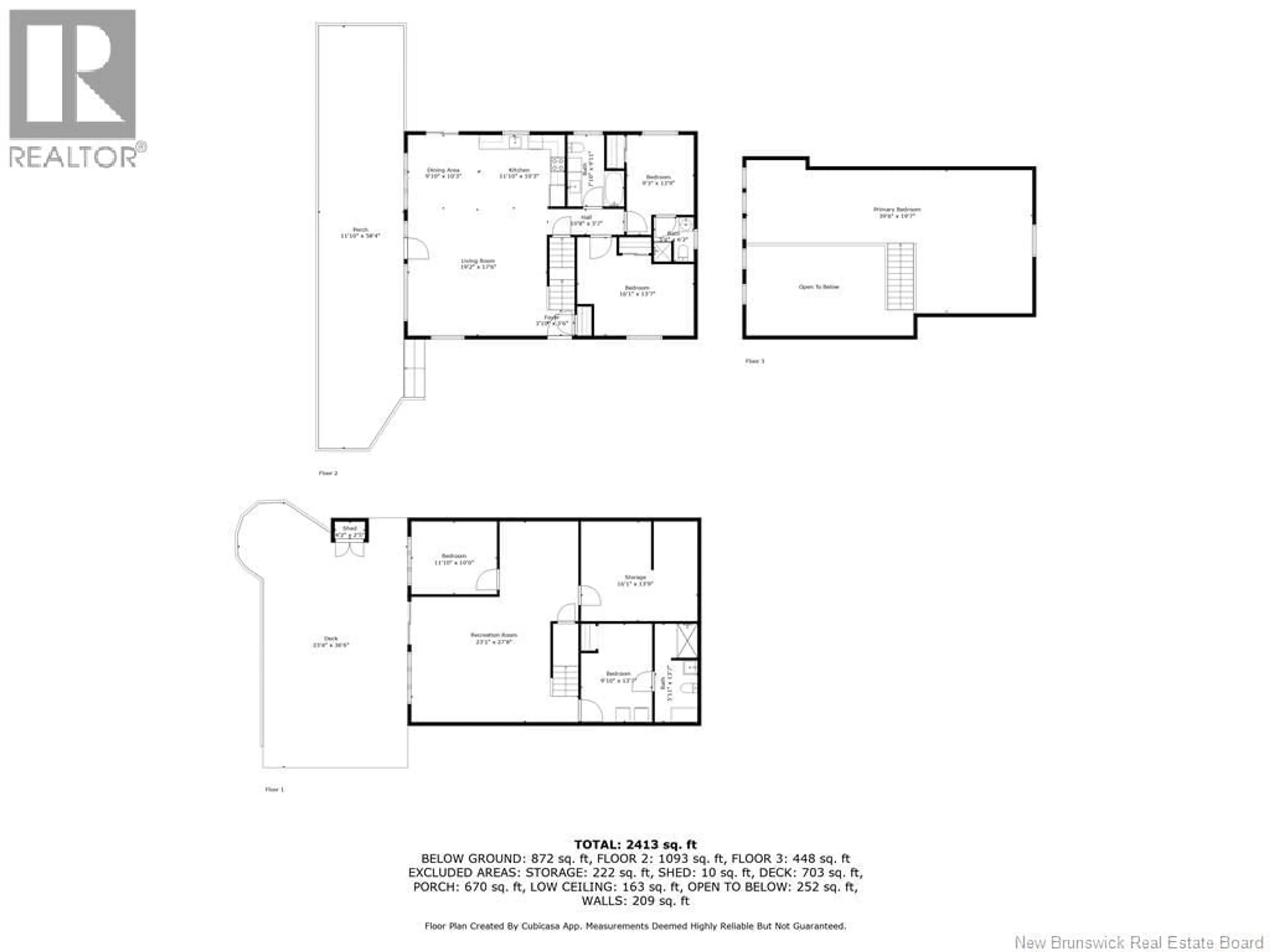 Floor plan for 61 O'NEILL ROAD, Gladwyn New Brunswick E7H3H8