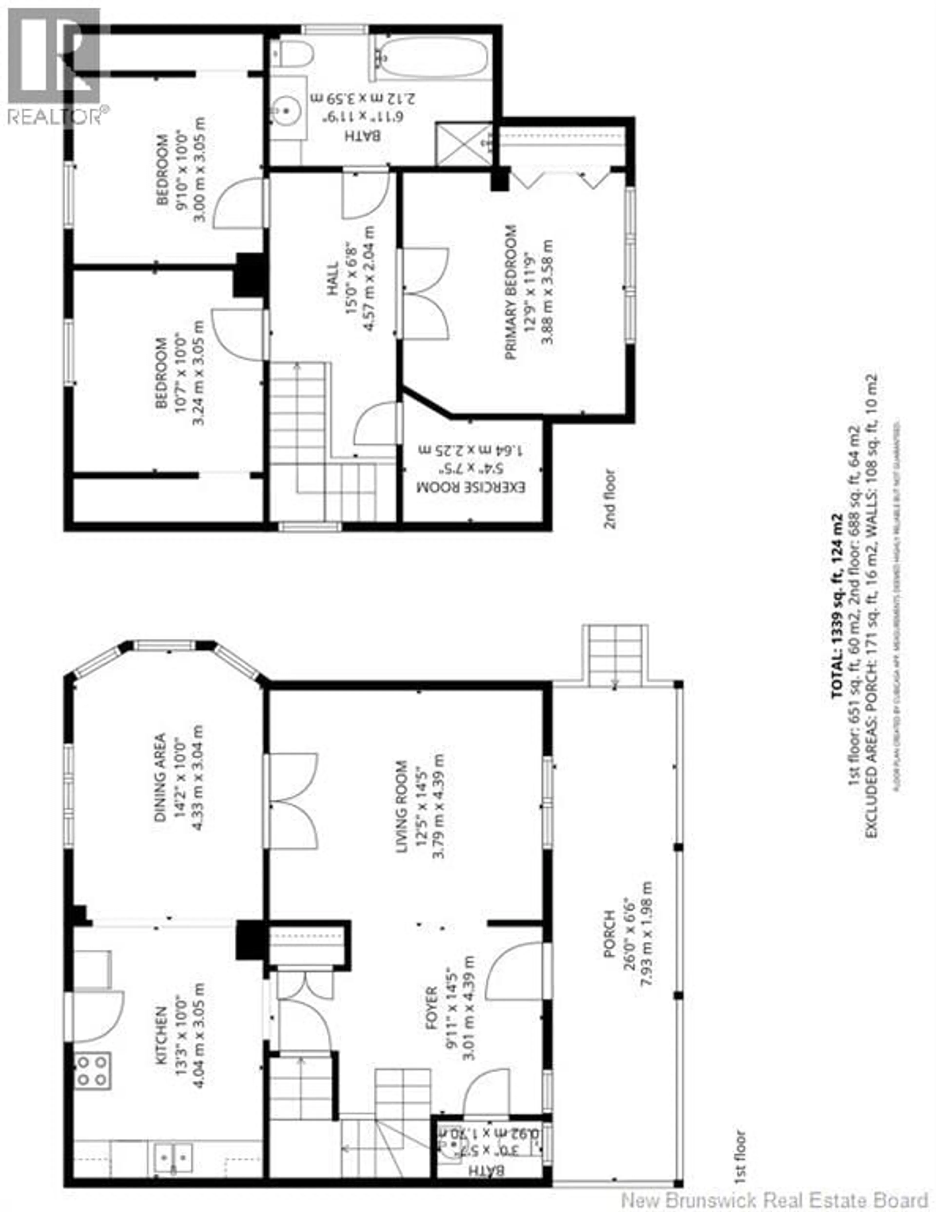 Floor plan for 34 GEORGE STREET, Campbellton New Brunswick E3N3A1