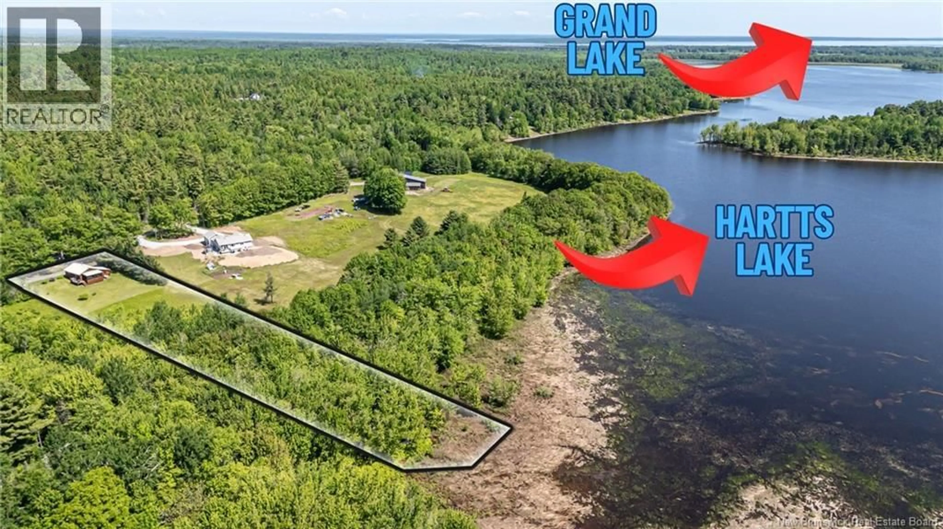 A pic from outside/outdoor area/front of a property/back of a property/a pic from drone, water/lake/river/ocean view for 20 SPRY ROAD, Gagetown New Brunswick E5M1L4