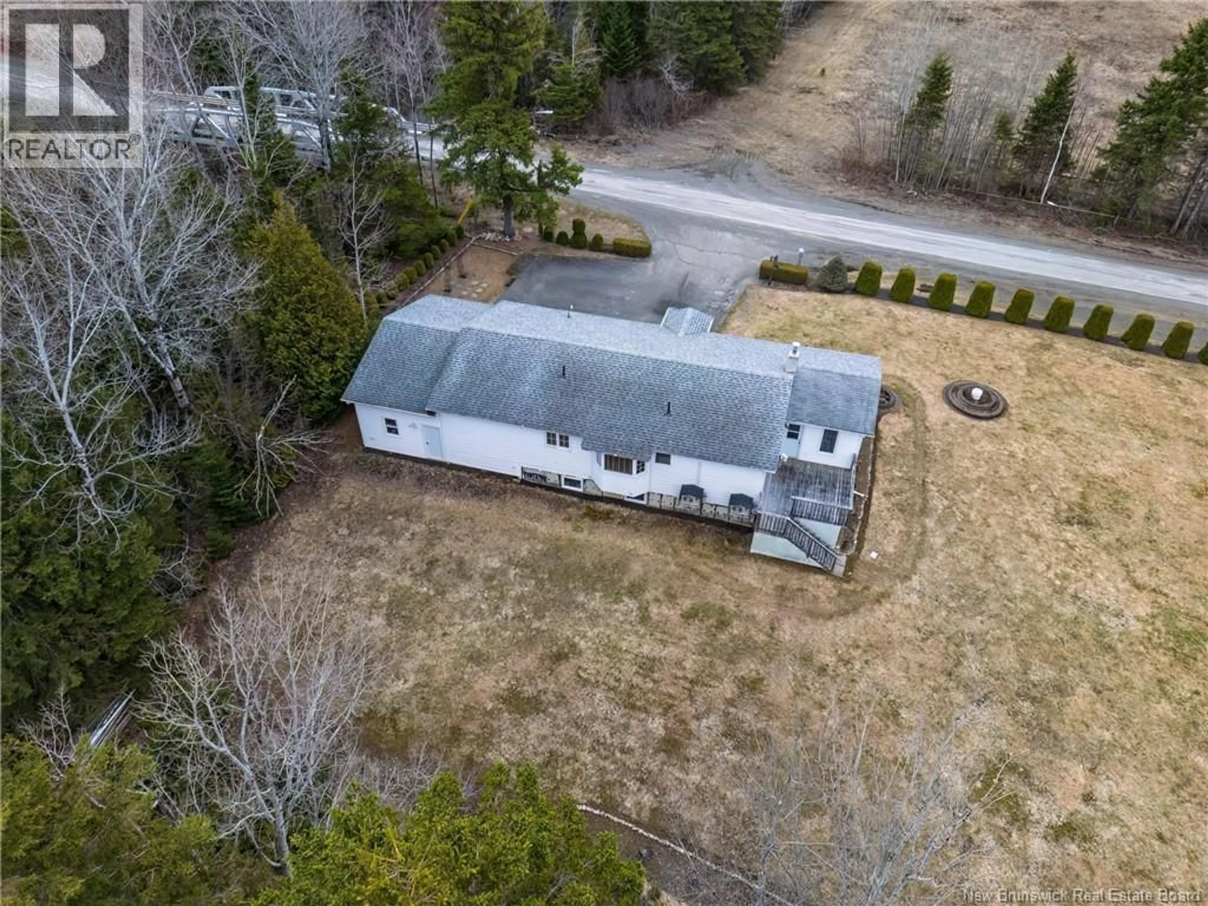 A pic from outside/outdoor area/front of a property/back of a property/a pic from drone, building for 41 CEMETERY ROAD, New Denmark New Brunswick E7G1G8