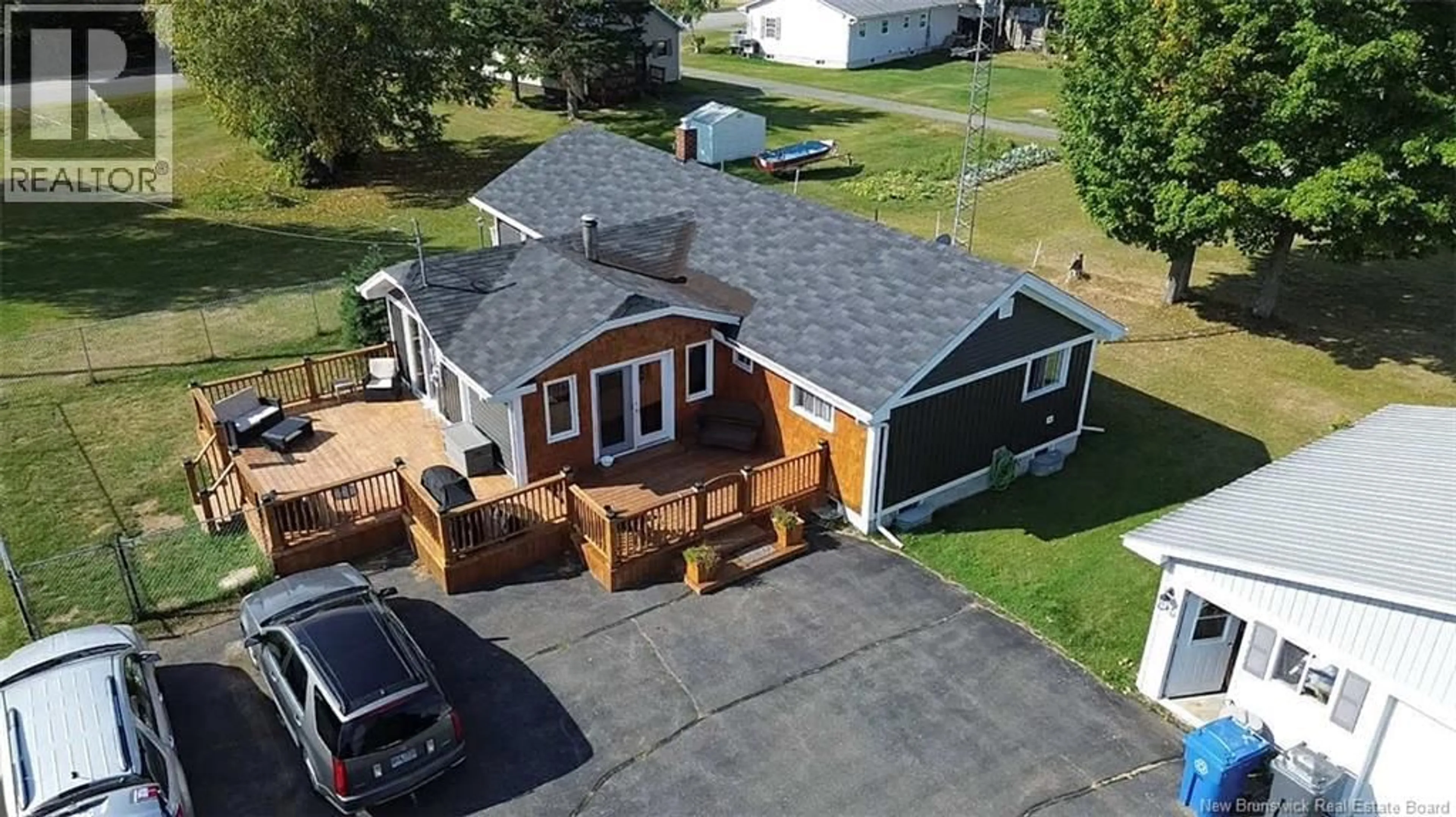 A pic from outside/outdoor area/front of a property/back of a property/a pic from drone, street for 55 MAIN STREET, Meductic New Brunswick E6H1E3