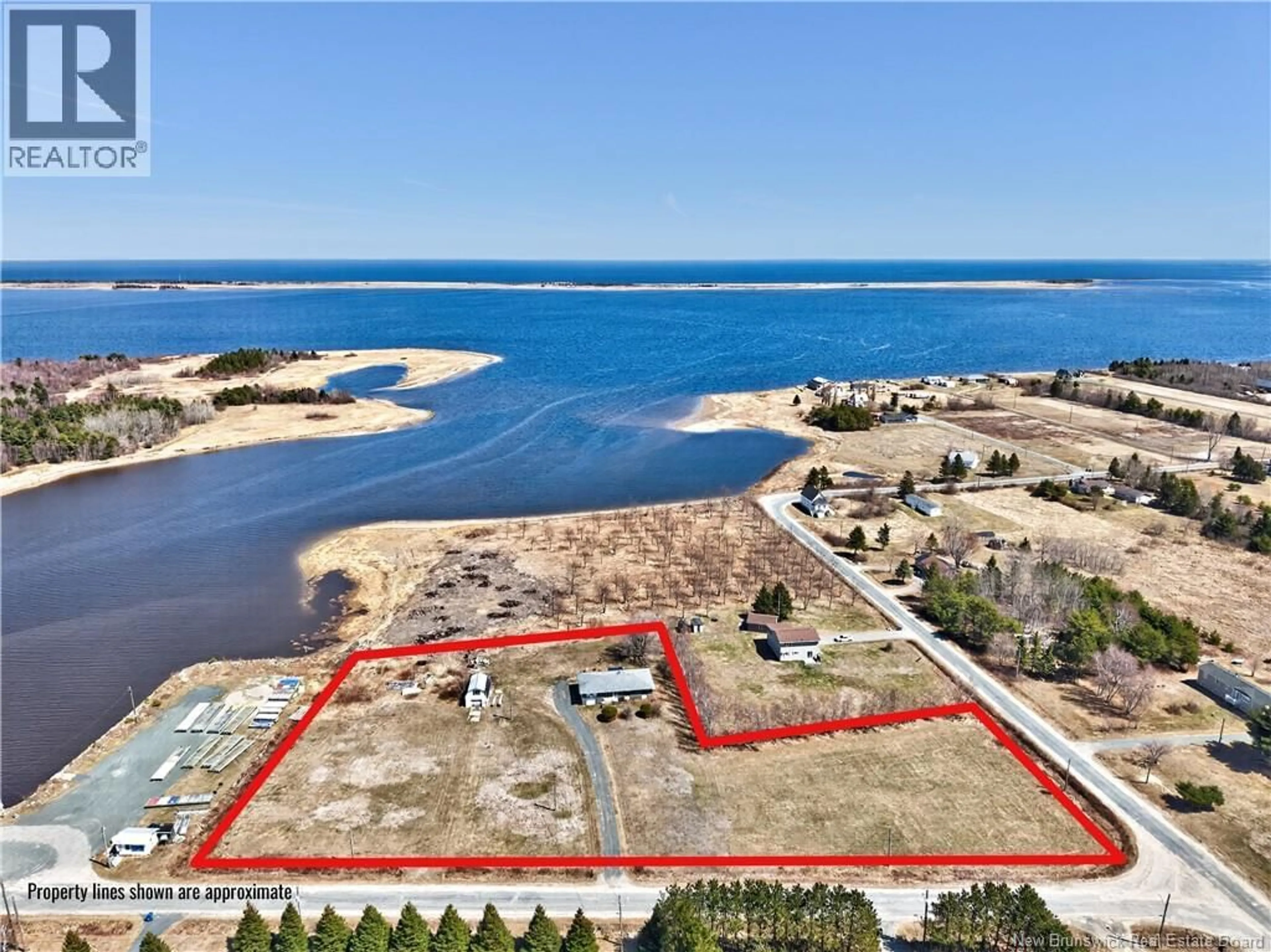A pic from outside/outdoor area/front of a property/back of a property/a pic from drone, water/lake/river/ocean view for 224 HARDWICKE ROAD, Hardwicke New Brunswick E9A1L2