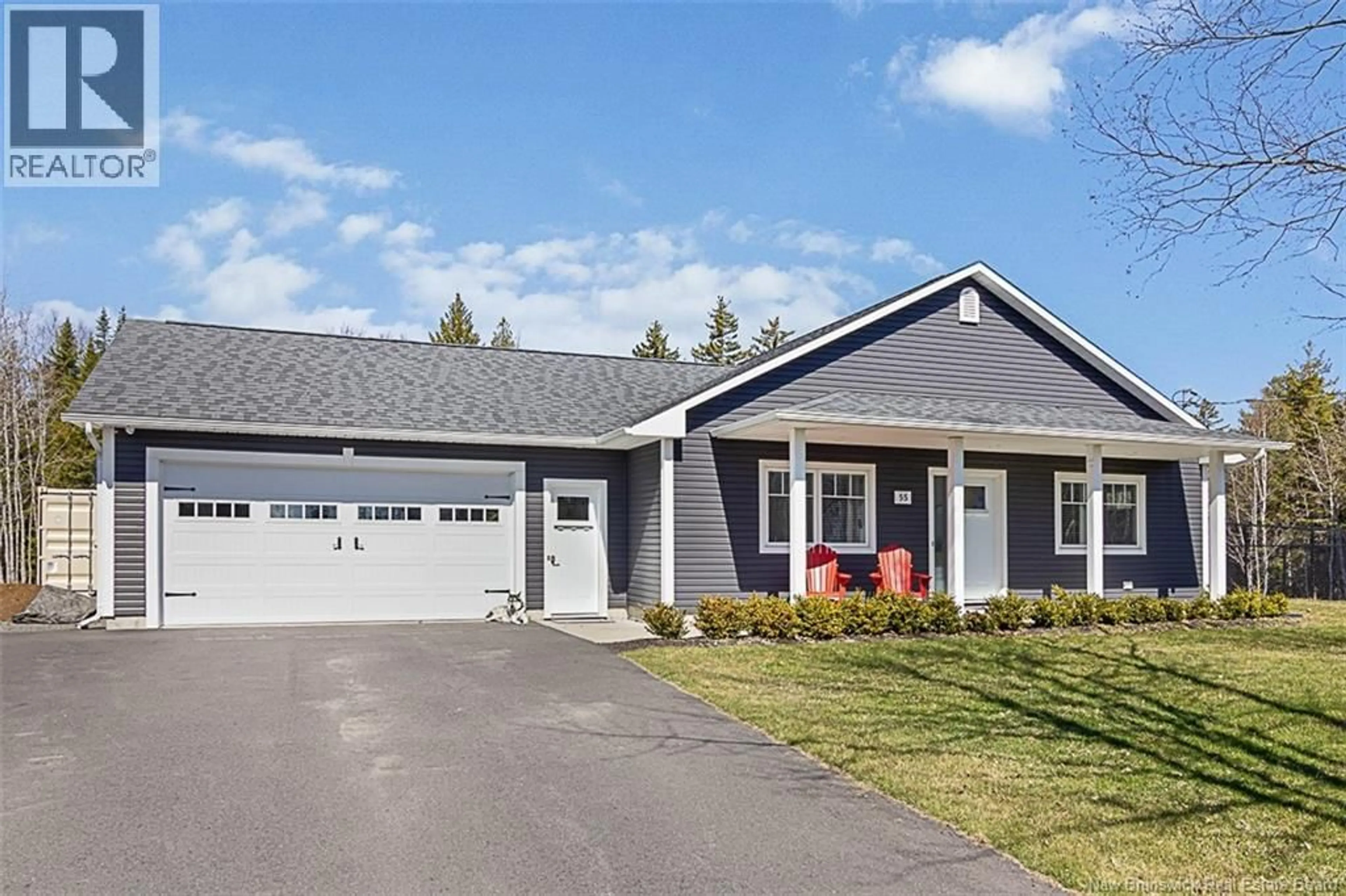 Home with vinyl exterior material, street for 55 MUNNER DRIVE, Richibucto Road New Brunswick E3A9M9