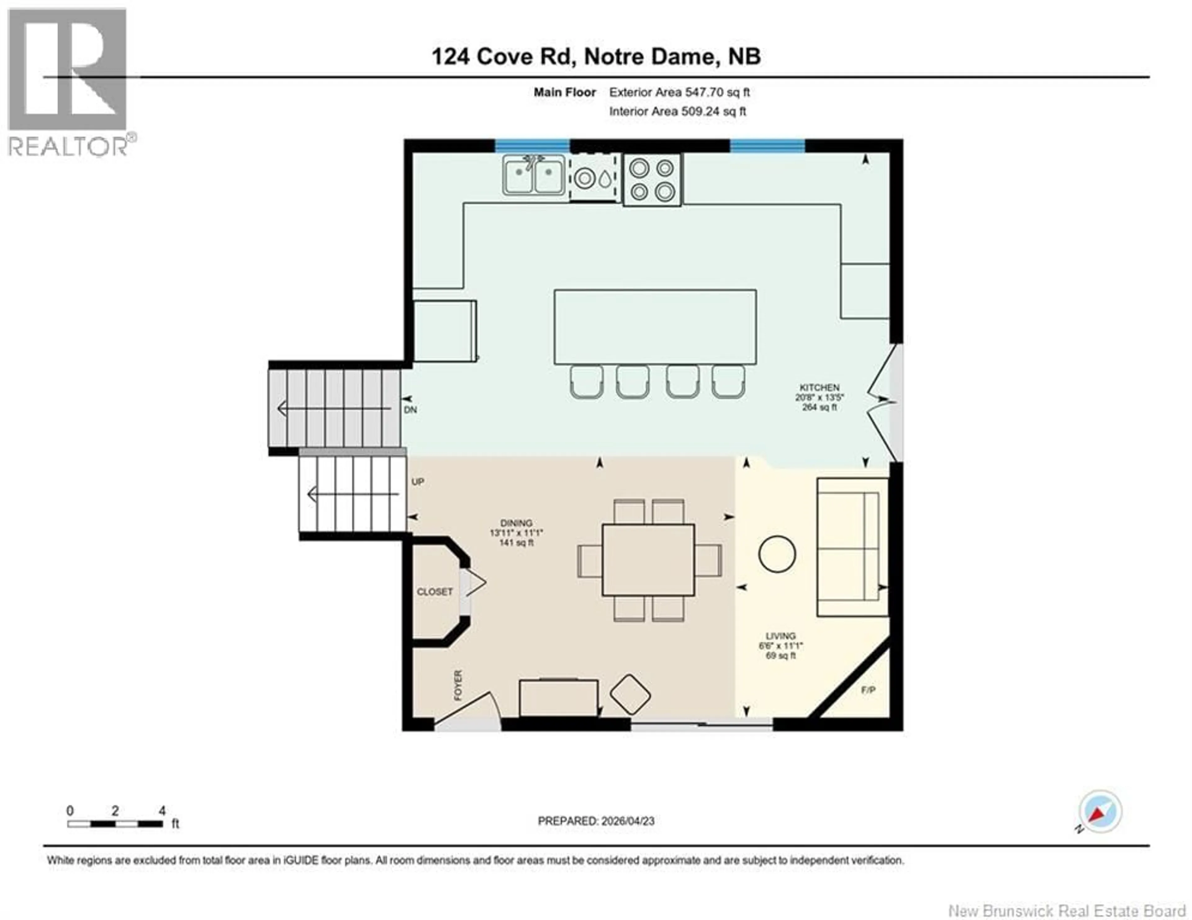 Floor plan for 124 COVE ROAD, Notre-Dame New Brunswick E4V1Y1