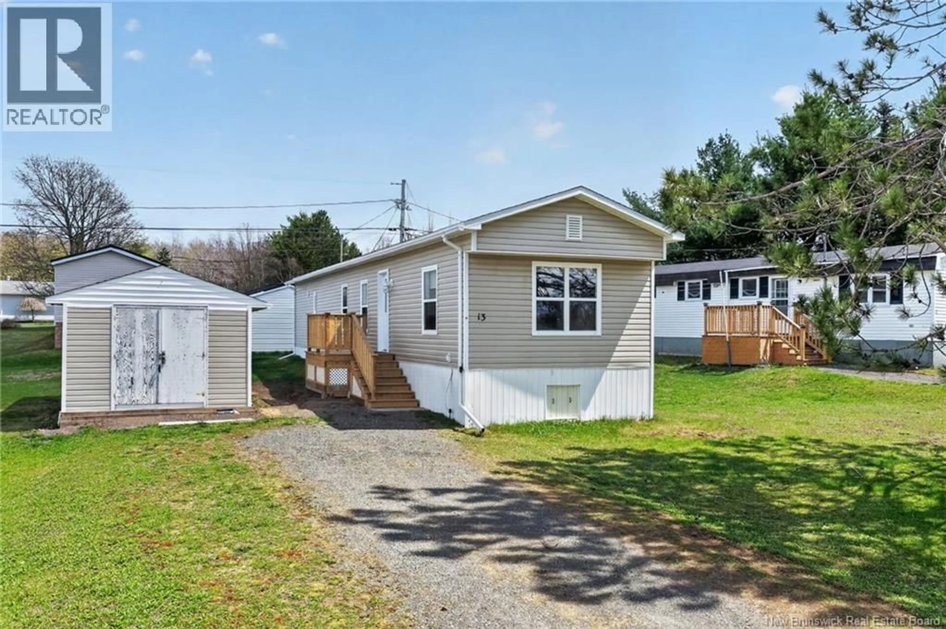 Home with vinyl exterior material, street for 13 RAWORTH AVENUE, Lakeville New Brunswick E1H1C1