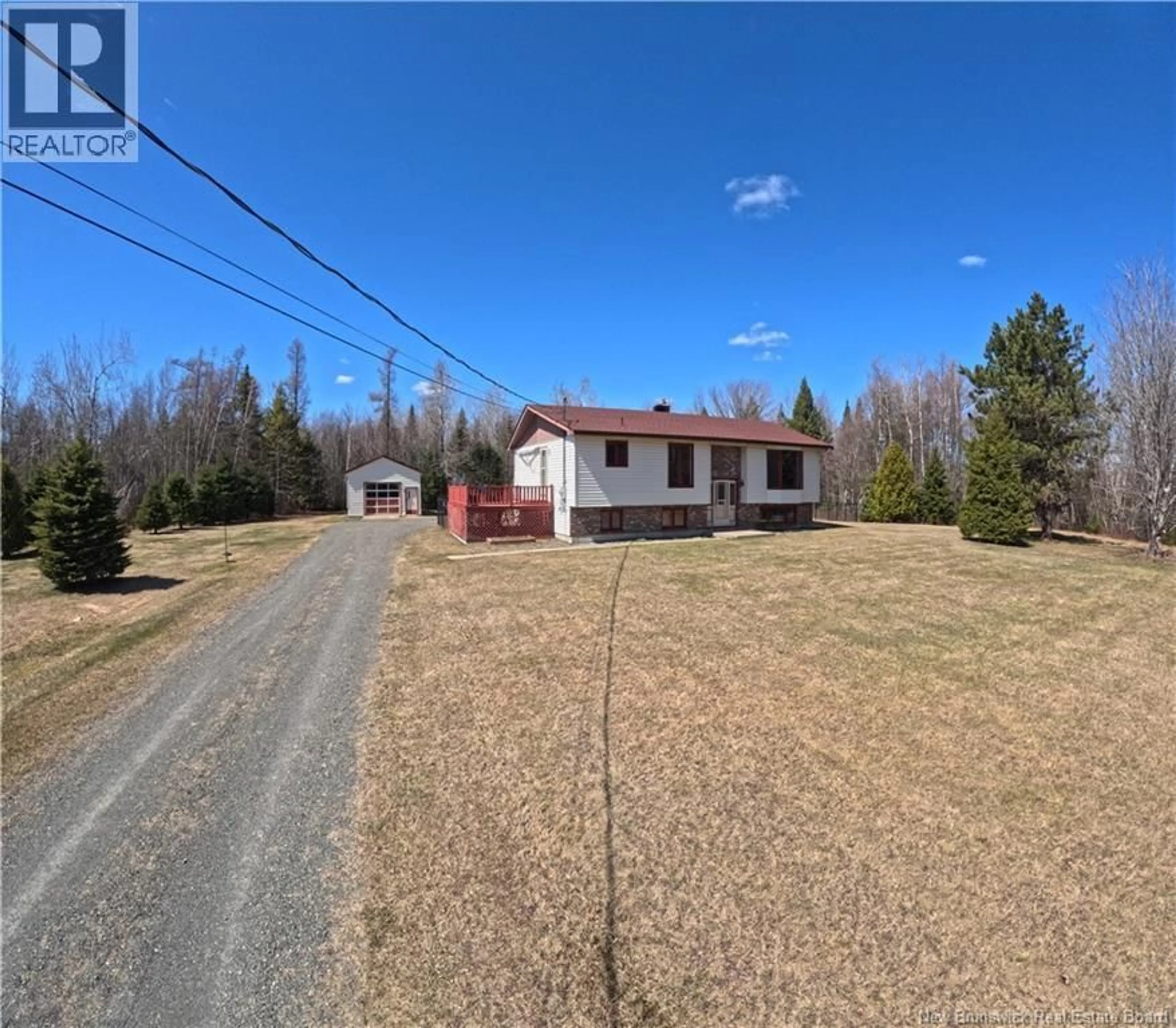 A pic from outside/outdoor area/front of a property/back of a property/a pic from drone, street for 5416 ROUTE 440, Rosaireville New Brunswick E4Y2R6