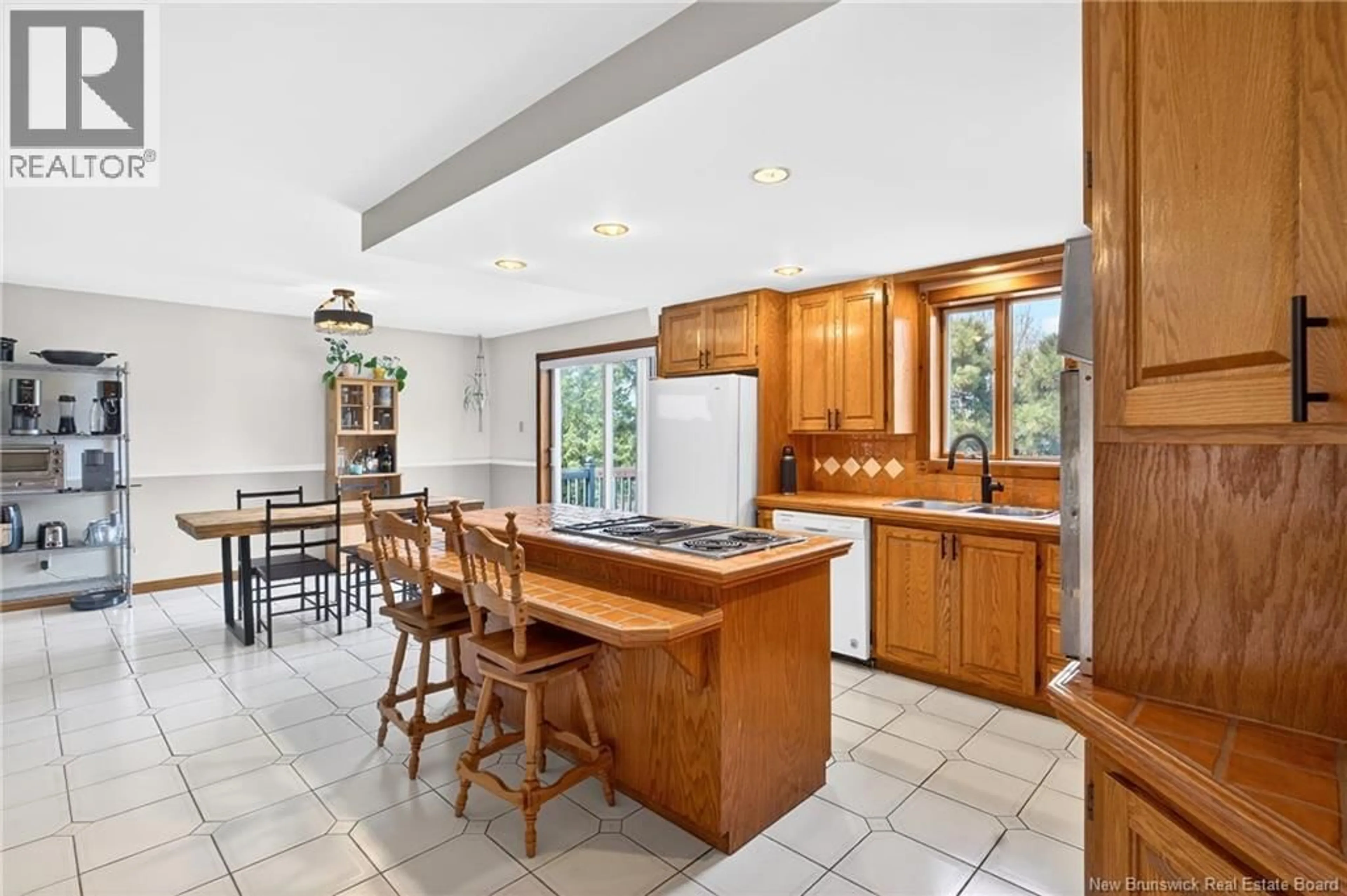 Open concept kitchen, ceramic/tile floor for 181 ST LOUIS STREET, Atholville New Brunswick E3N4C1