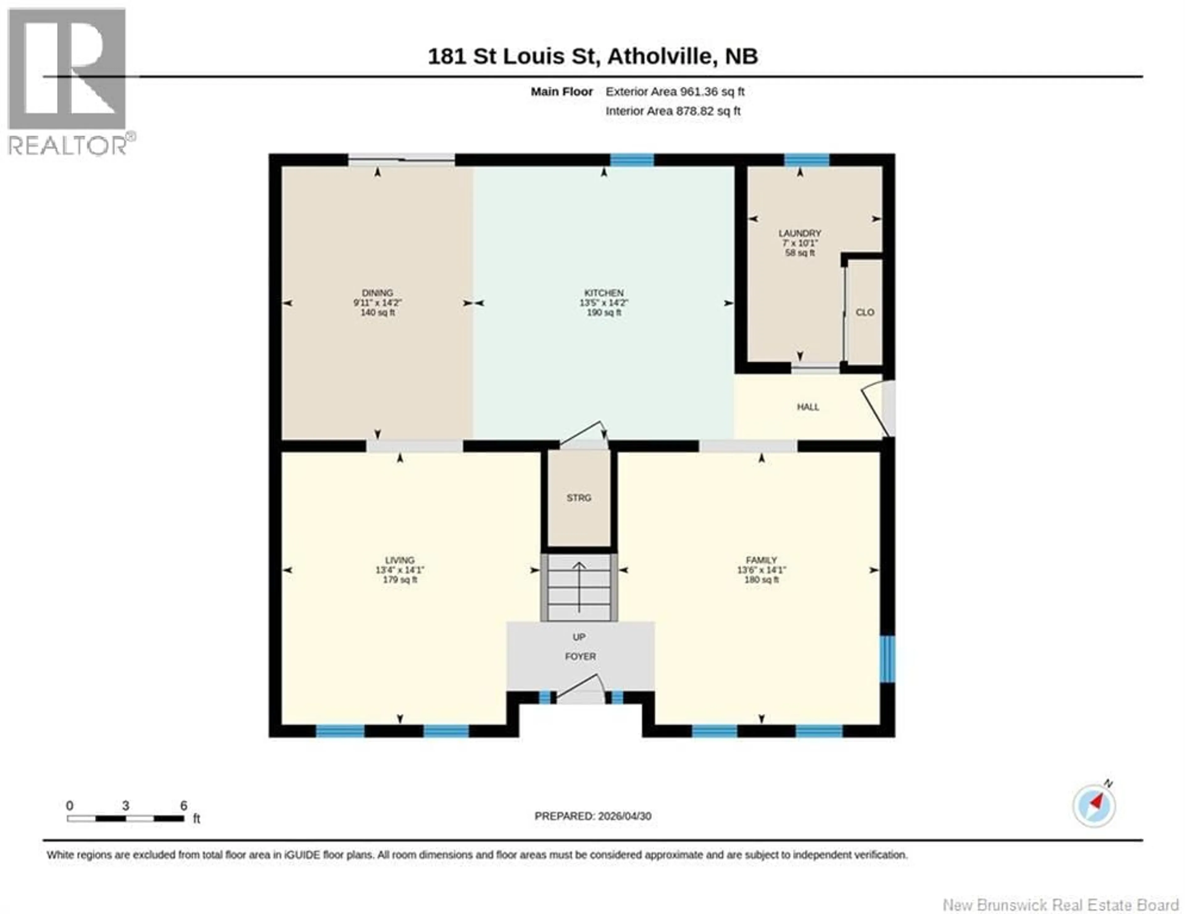 Floor plan for 181 ST LOUIS STREET, Atholville New Brunswick E3N4C1