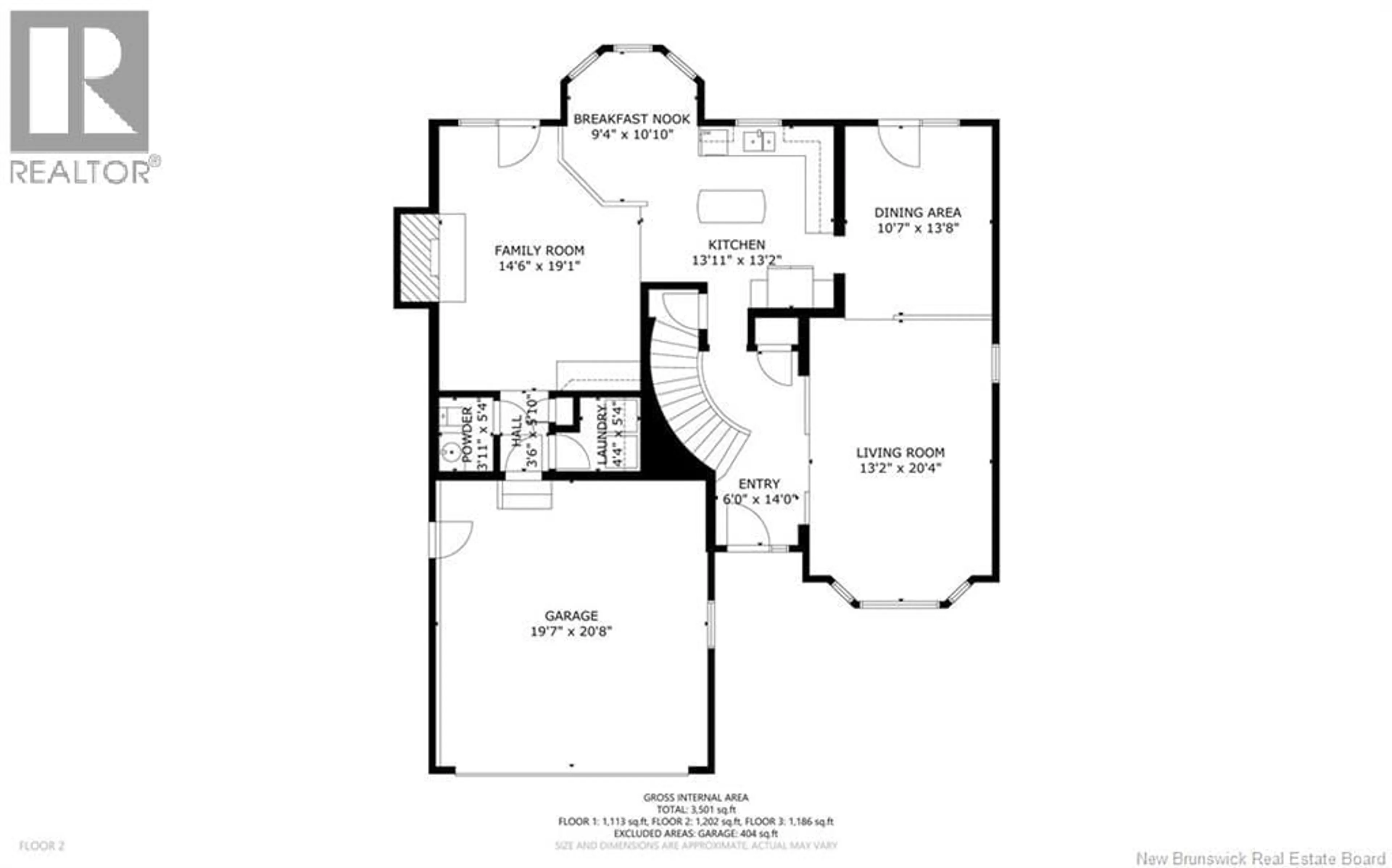 Floor plan for 218 HEARNE STREET, Fredericton New Brunswick E3B6M7