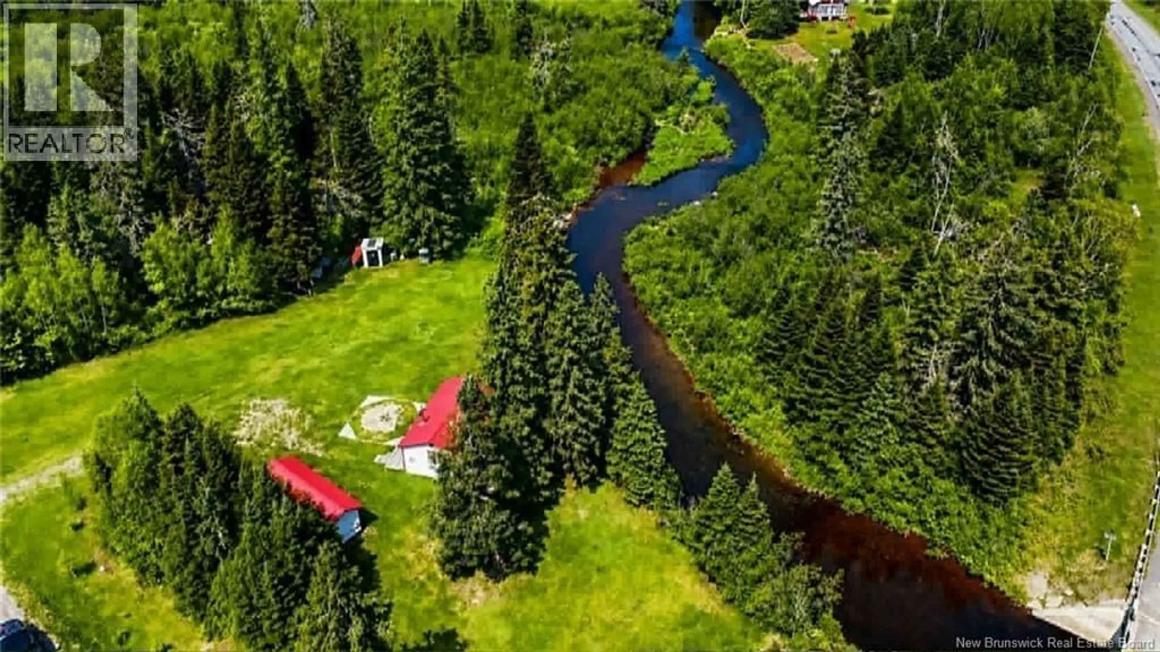 A pic from outside/outdoor area/front of a property/back of a property/a pic from drone, unknown for 2 NORTH RIDGE ROAD, Juniper New Brunswick E7L1K4