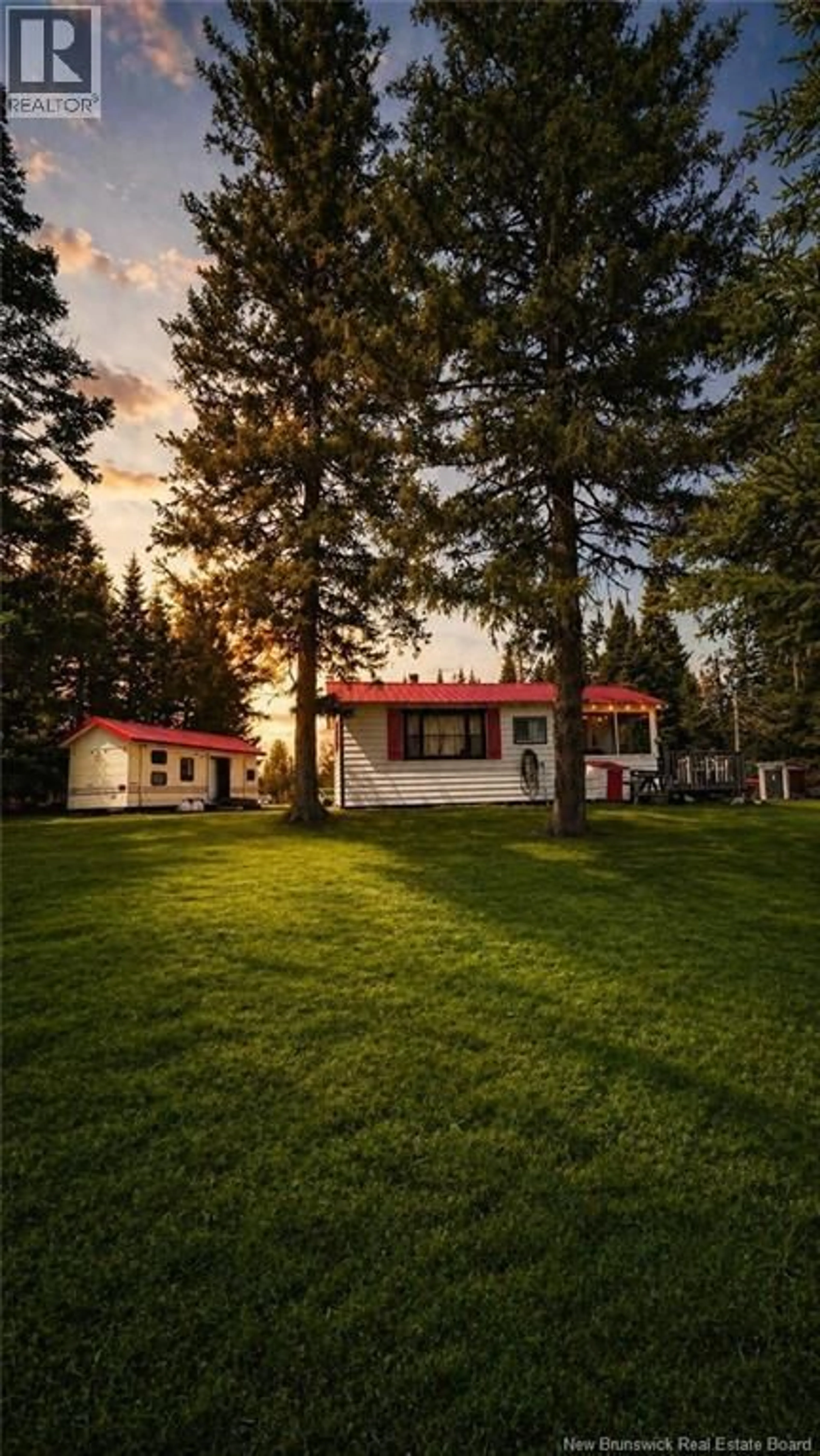 A pic from outside/outdoor area/front of a property/back of a property/a pic from drone, unknown for 2 NORTH RIDGE ROAD, Juniper New Brunswick E7L1K4