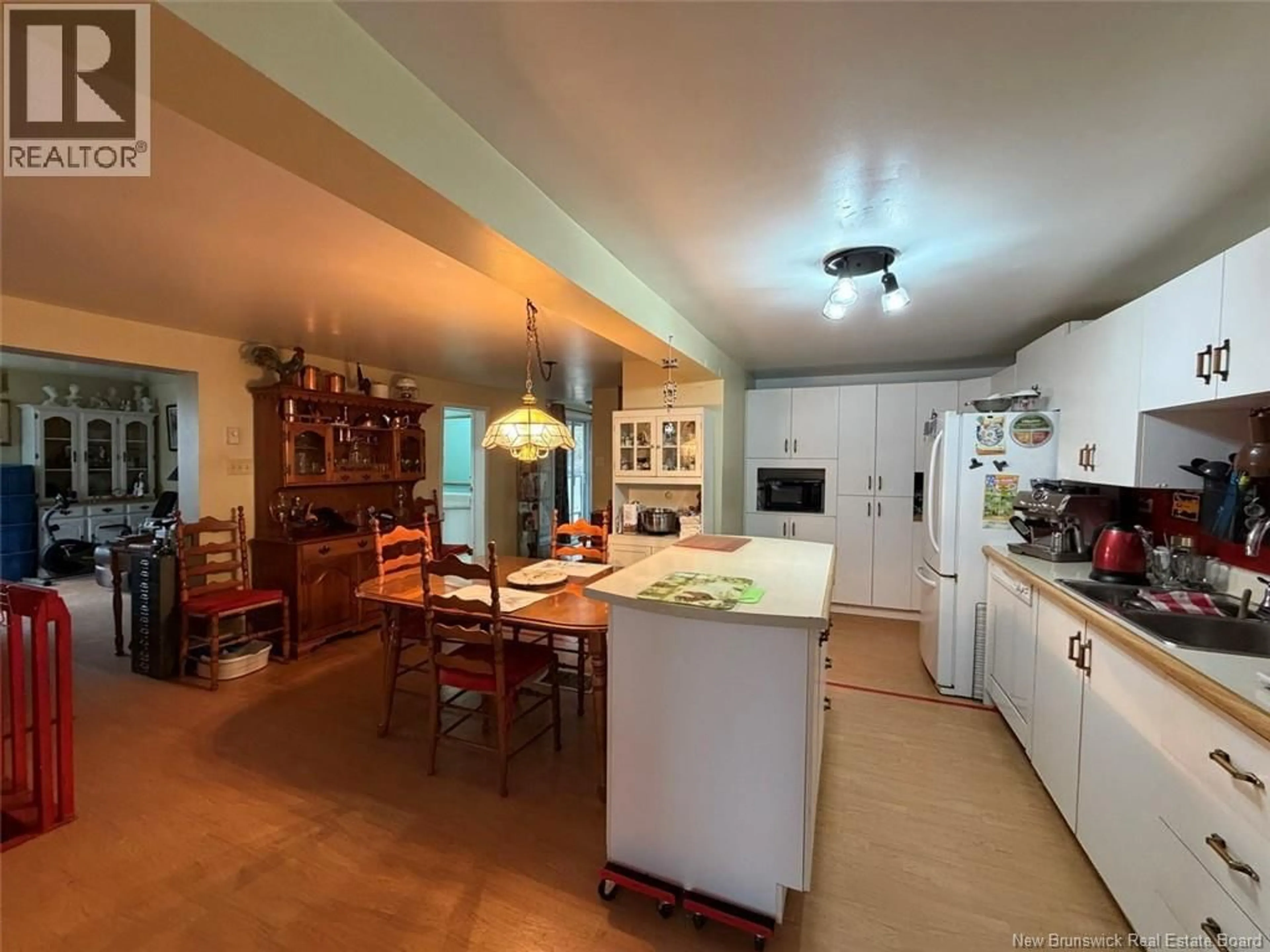 Open concept kitchen, ceramic/tile floor for 243 RIVIERE VERTE ROAD, Rivière-Verte New Brunswick E7A3A1