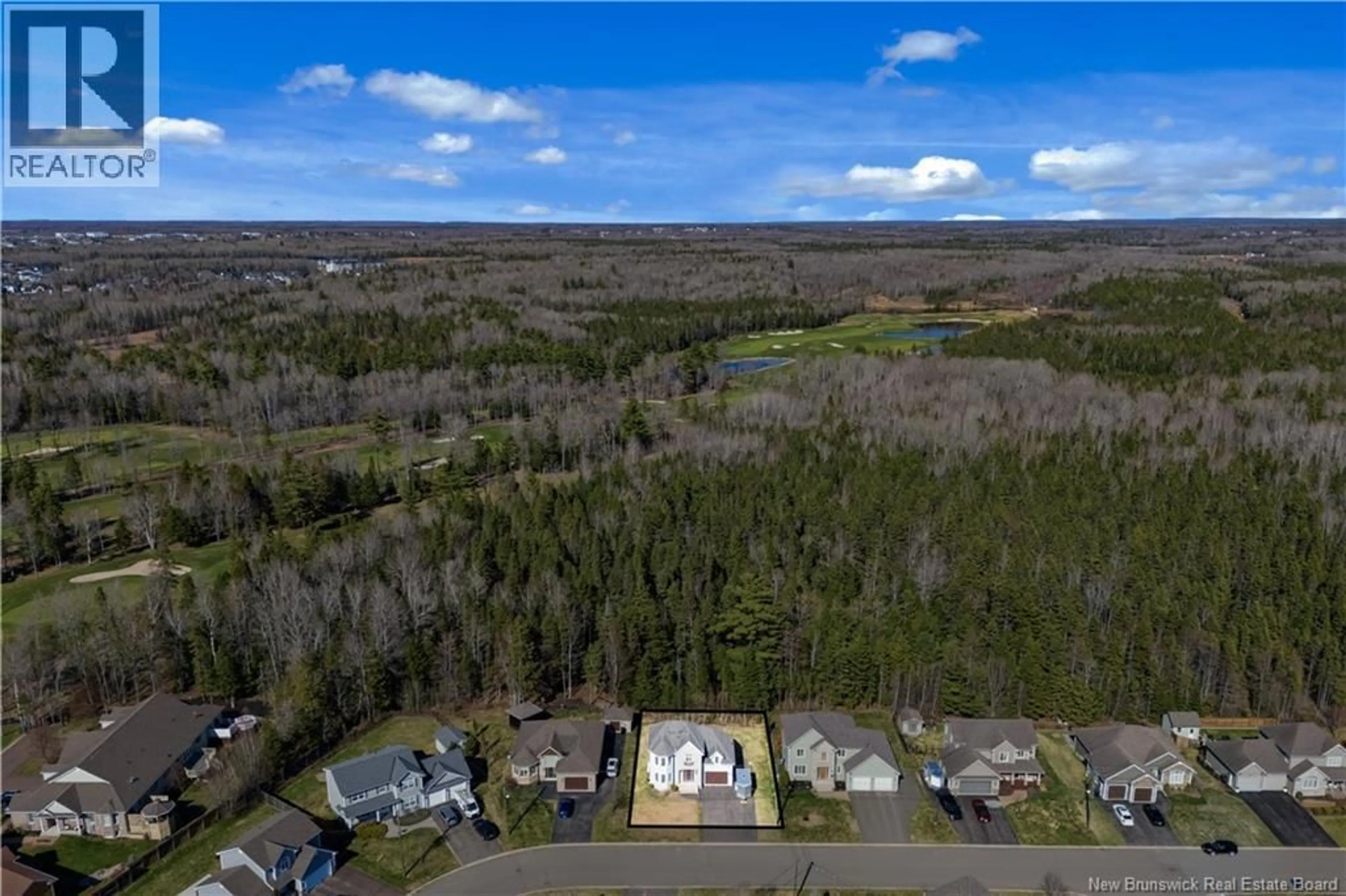 A pic from outside/outdoor area/front of a property/back of a property/a pic from drone, forest/trees view for 124 ROUSE STREET, Dieppe New Brunswick E1A0W1