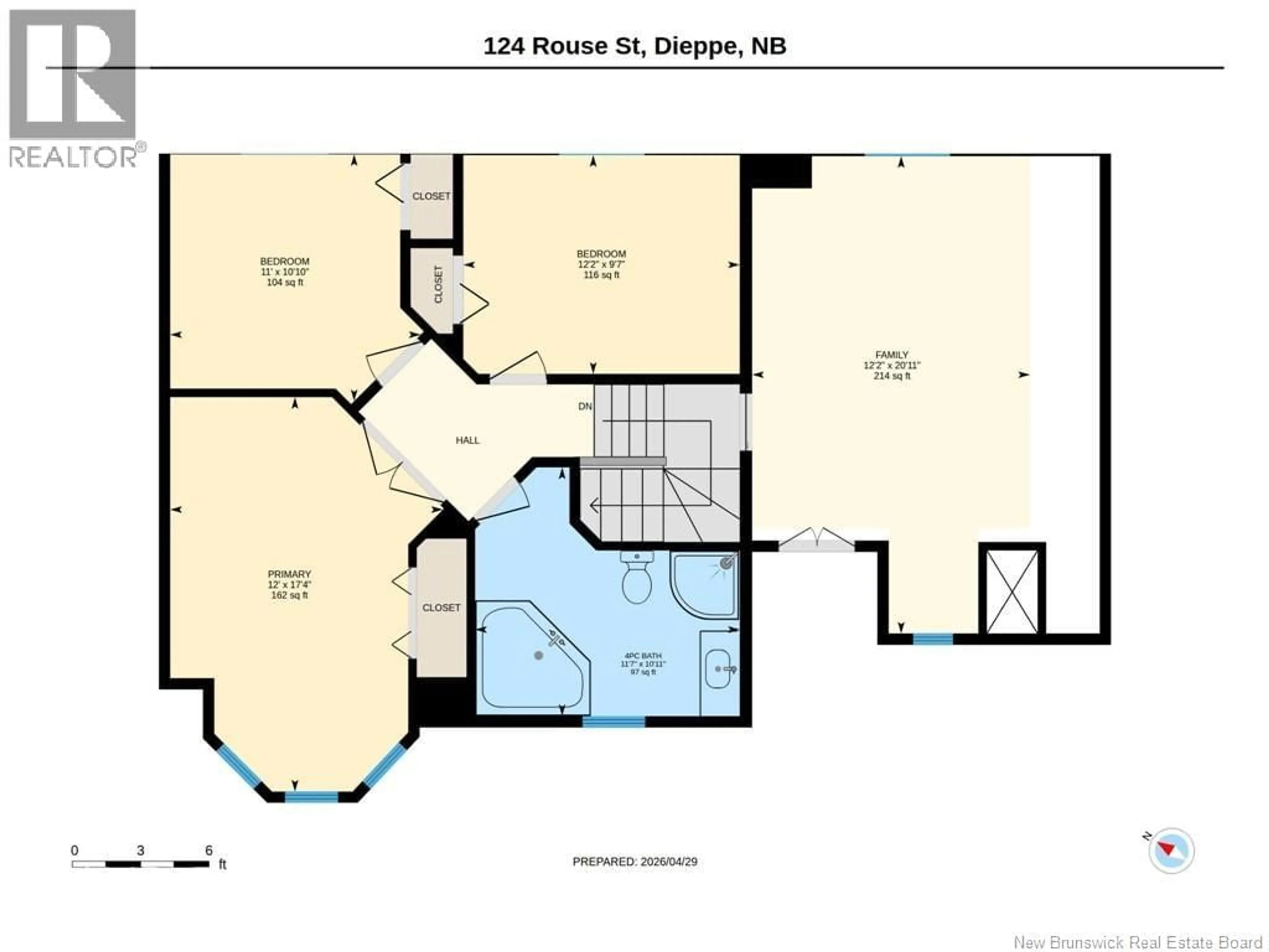 Floor plan for 124 ROUSE STREET, Dieppe New Brunswick E1A0W1
