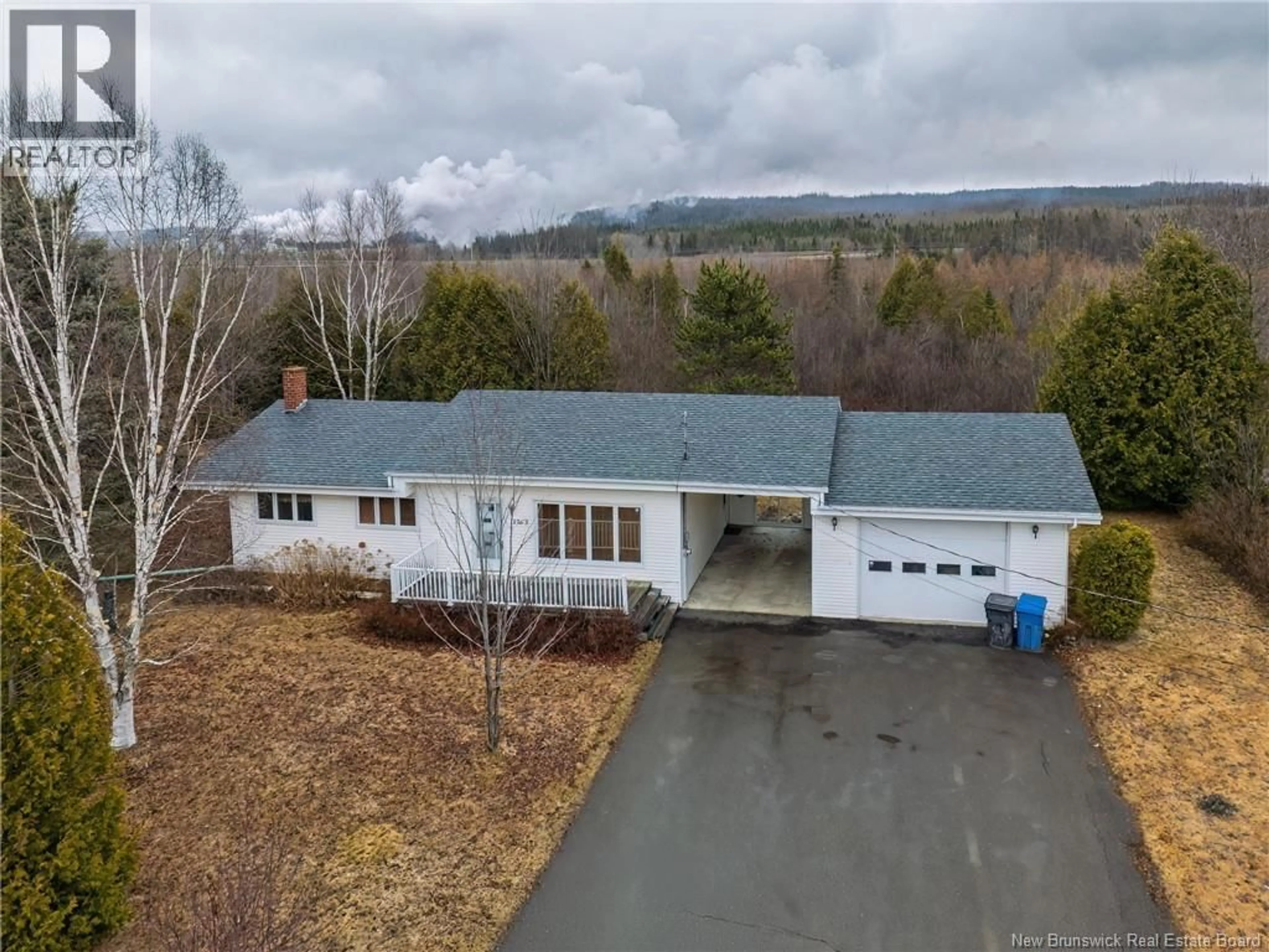 A pic from outside/outdoor area/front of a property/back of a property/a pic from drone, unknown for 11765 ROUTE 144, Saint-Léonard New Brunswick E7E0A9
