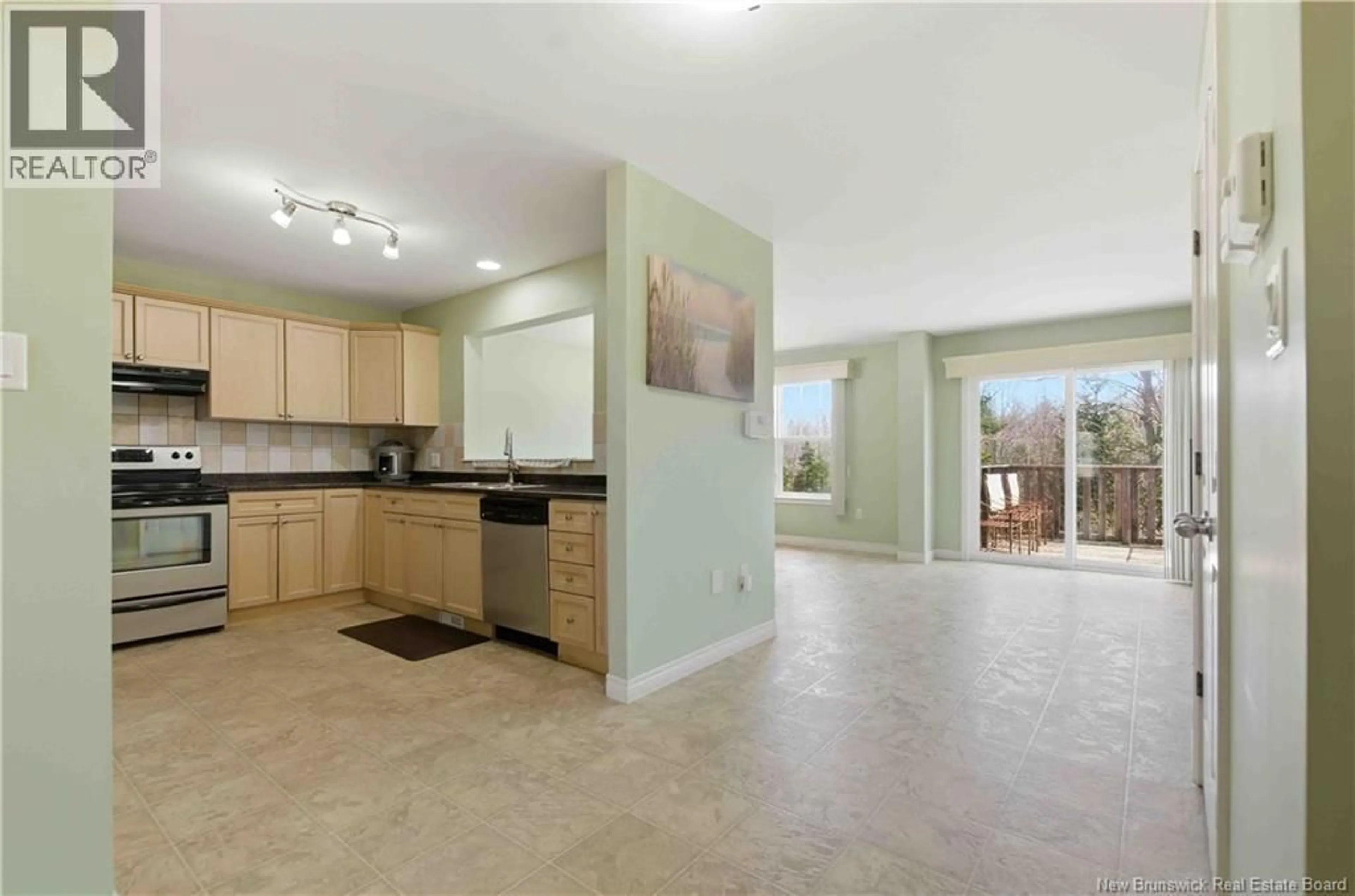 Open concept kitchen, ceramic/tile floor for 7 HILLCREST, Oromocto New Brunswick E2V0E1