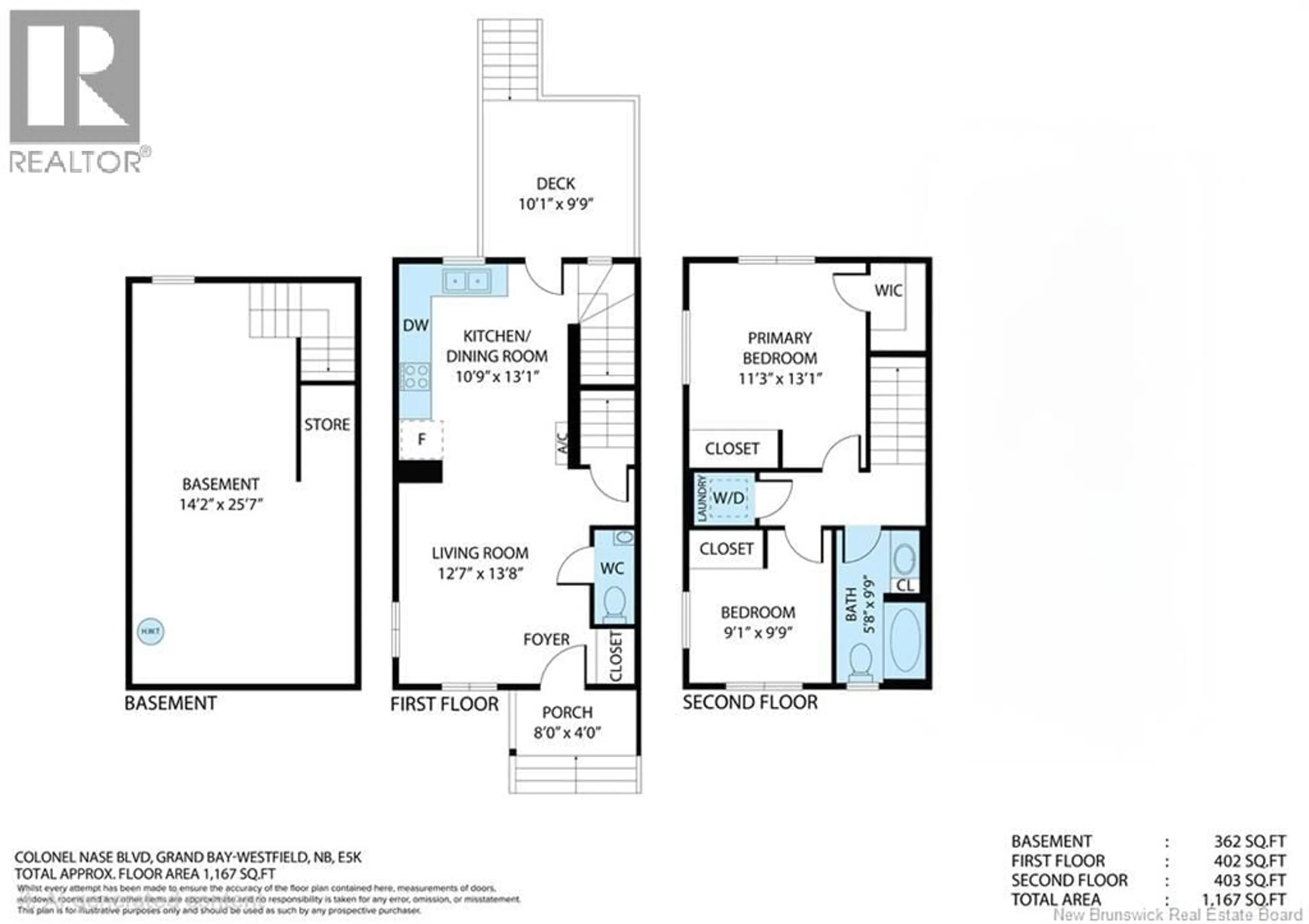 Floor plan for 101 - 1-290 COLONEL NASE BOULEVARD, Grand Bay-Westfield New Brunswick E5K0G6