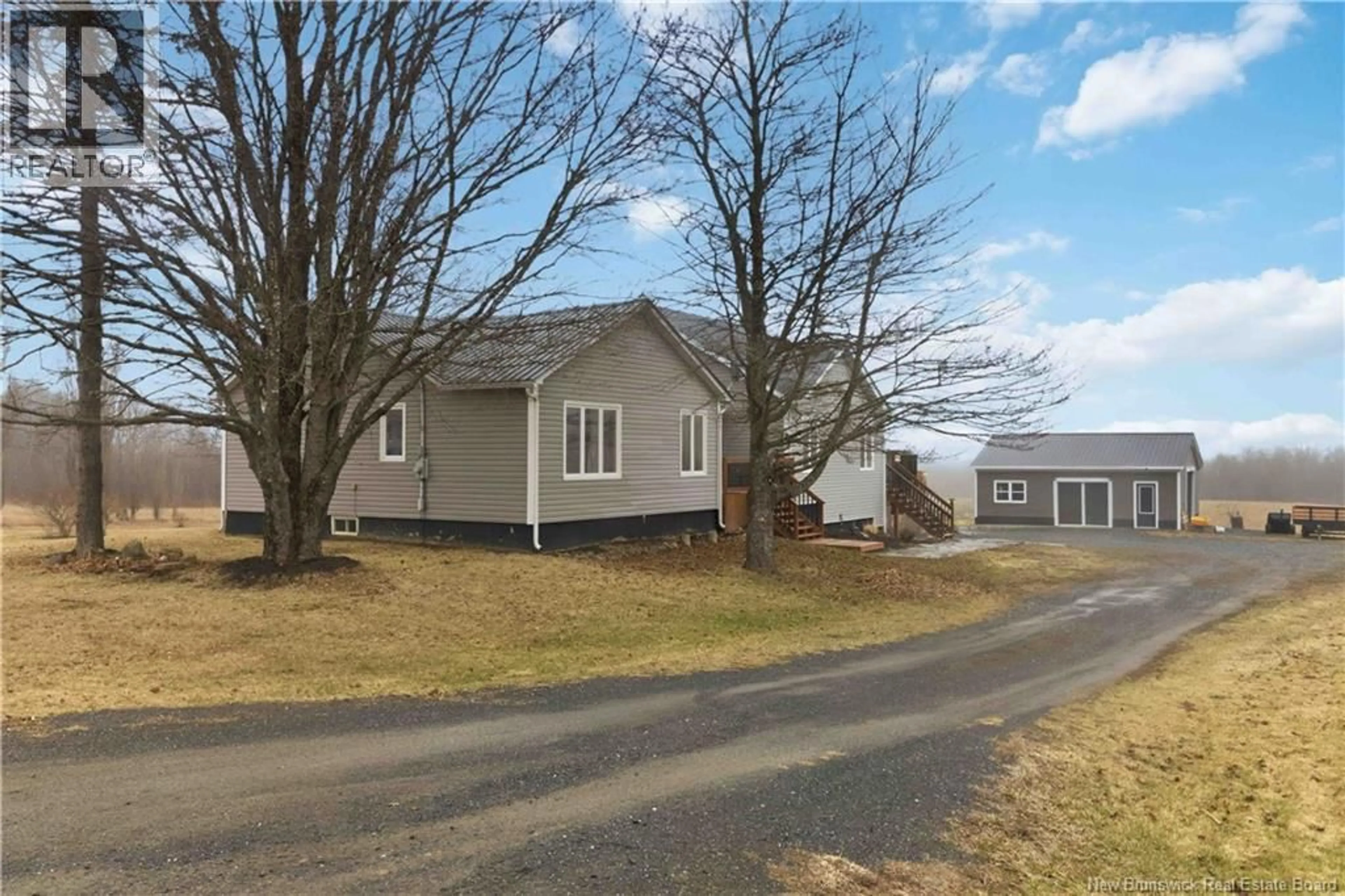 A pic from outside/outdoor area/front of a property/back of a property/a pic from drone, street for 242 OLD HOULTON ROAD, Richmond Settlement New Brunswick E7M4Z4