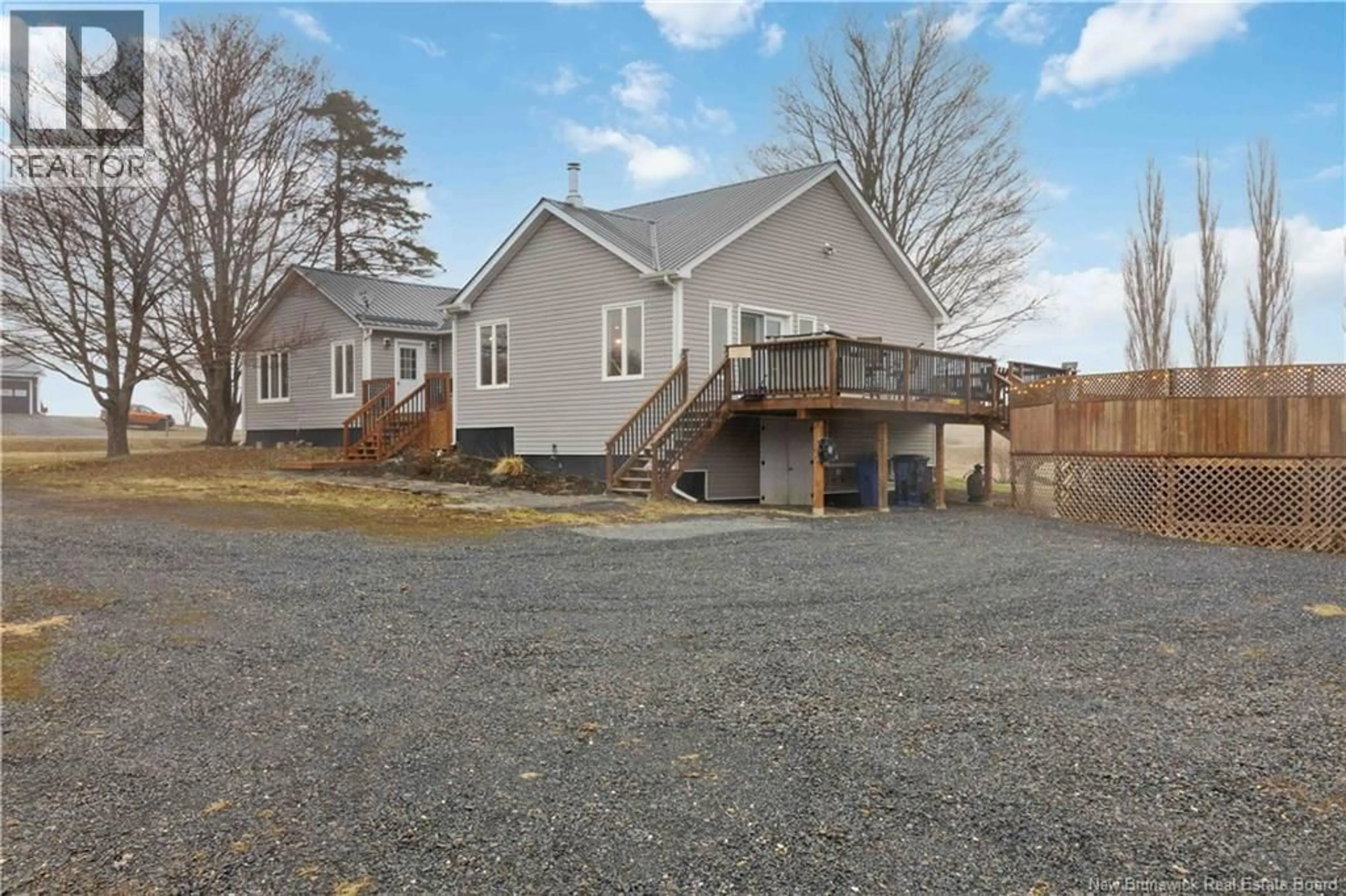 A pic from outside/outdoor area/front of a property/back of a property/a pic from drone, street for 242 OLD HOULTON ROAD, Richmond Settlement New Brunswick E7M4Z4