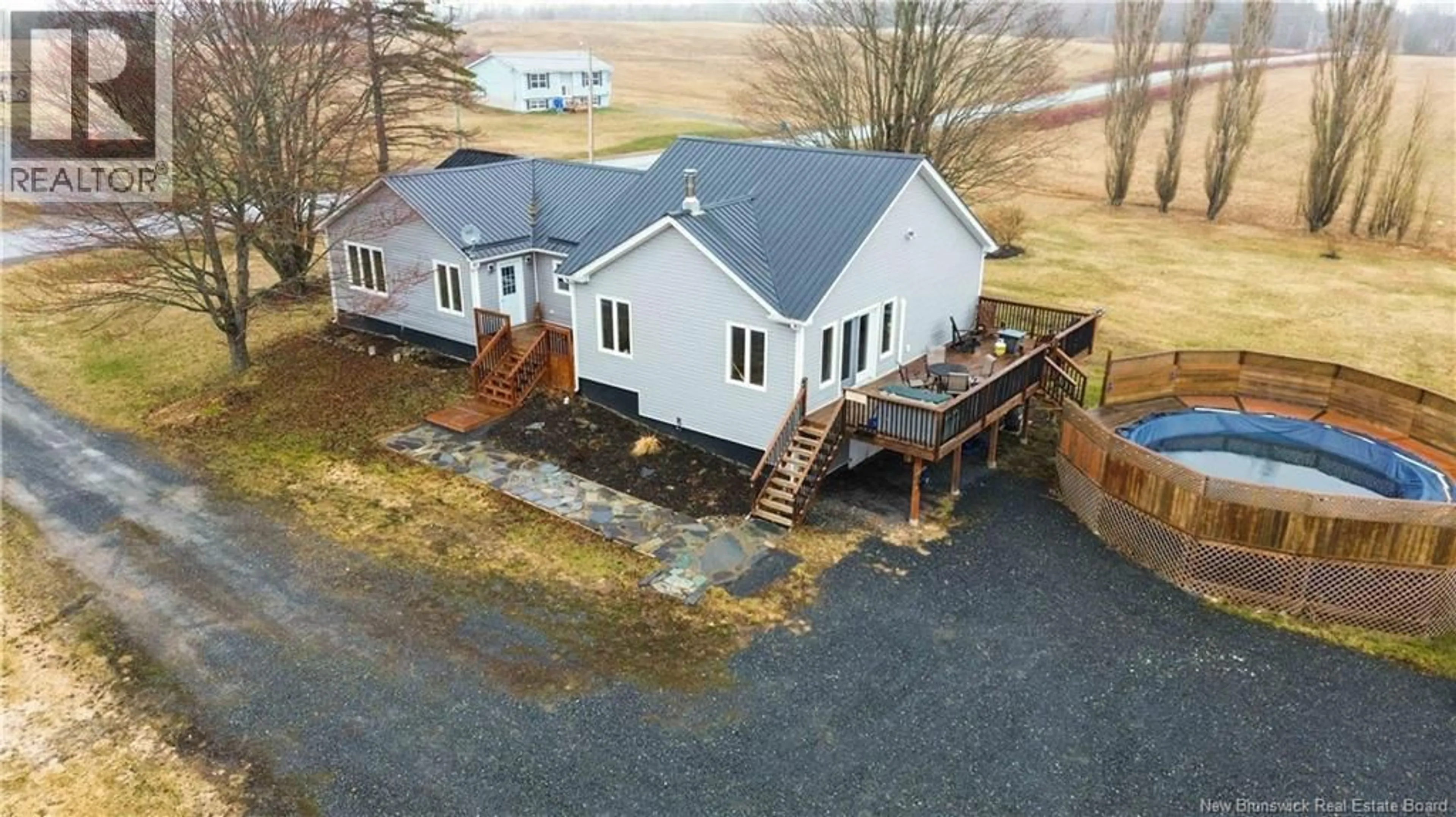 A pic from outside/outdoor area/front of a property/back of a property/a pic from drone, building for 242 OLD HOULTON ROAD, Richmond Settlement New Brunswick E7M4Z4