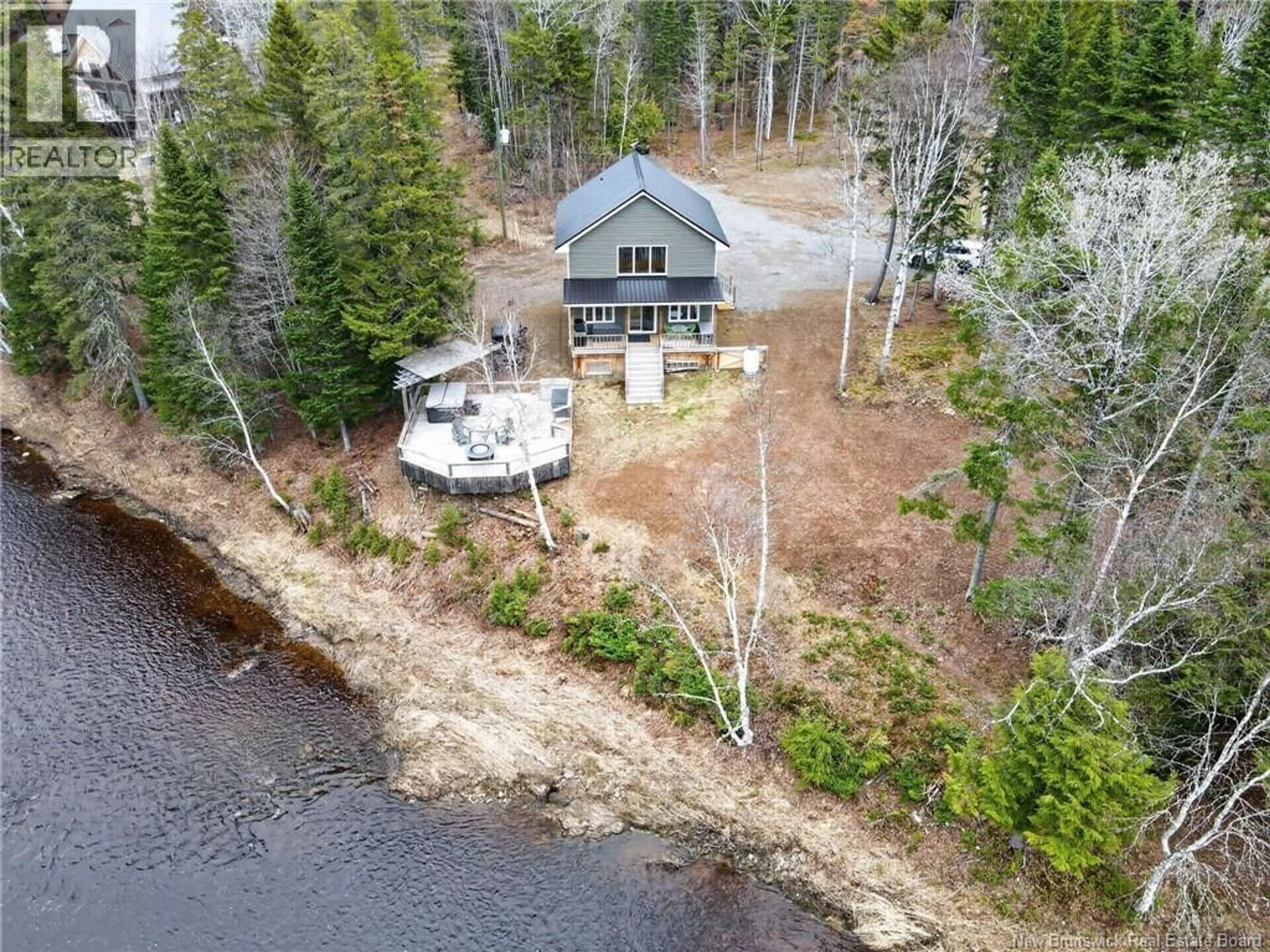 A pic from outside/outdoor area/front of a property/back of a property/a pic from drone, water/lake/river/ocean view for 1366 BEERSVILLE BACK ROAD, Beersville New Brunswick E4T2N4