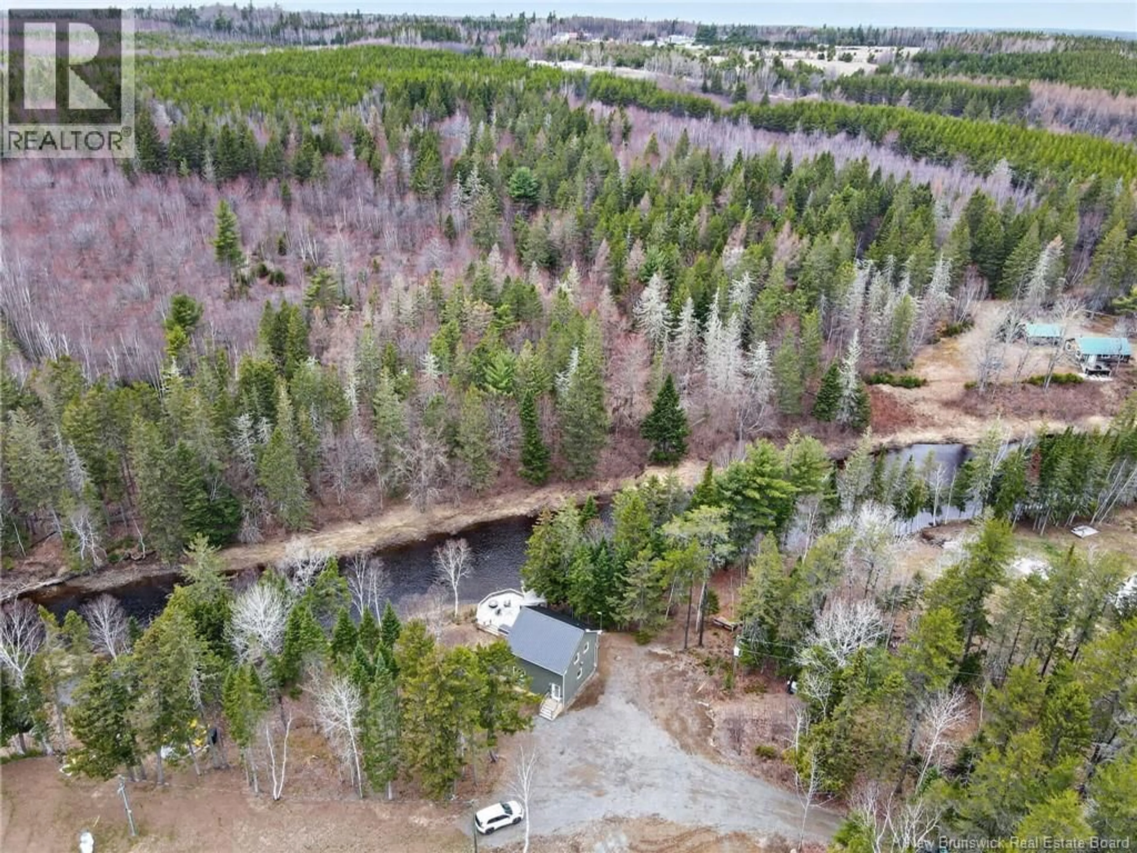 A pic from outside/outdoor area/front of a property/back of a property/a pic from drone, forest/trees view for 1366 BEERSVILLE BACK ROAD, Beersville New Brunswick E4T2N4