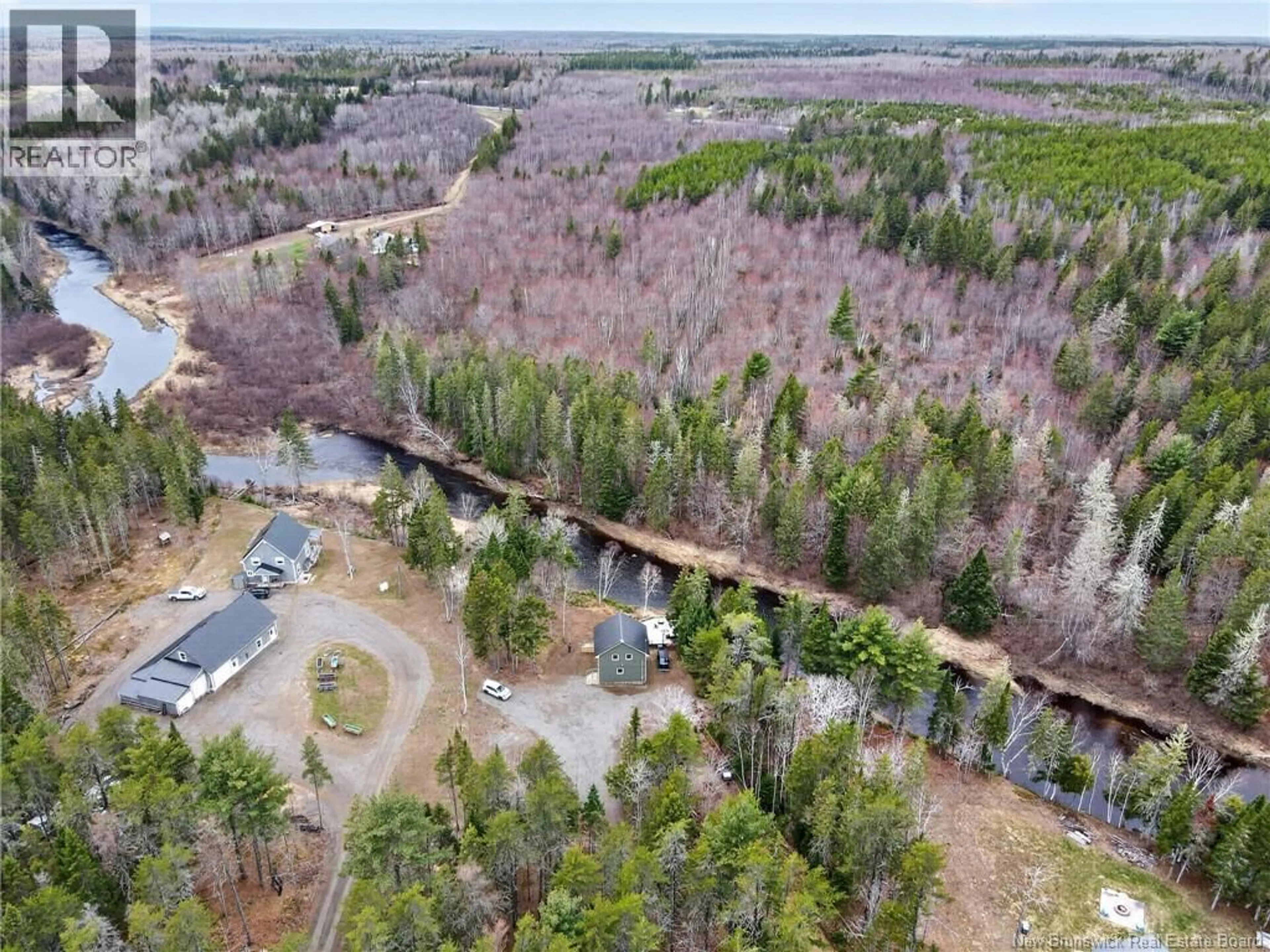 A pic from outside/outdoor area/front of a property/back of a property/a pic from drone, forest/trees view for 1366 BEERSVILLE BACK ROAD, Beersville New Brunswick E4T2N4