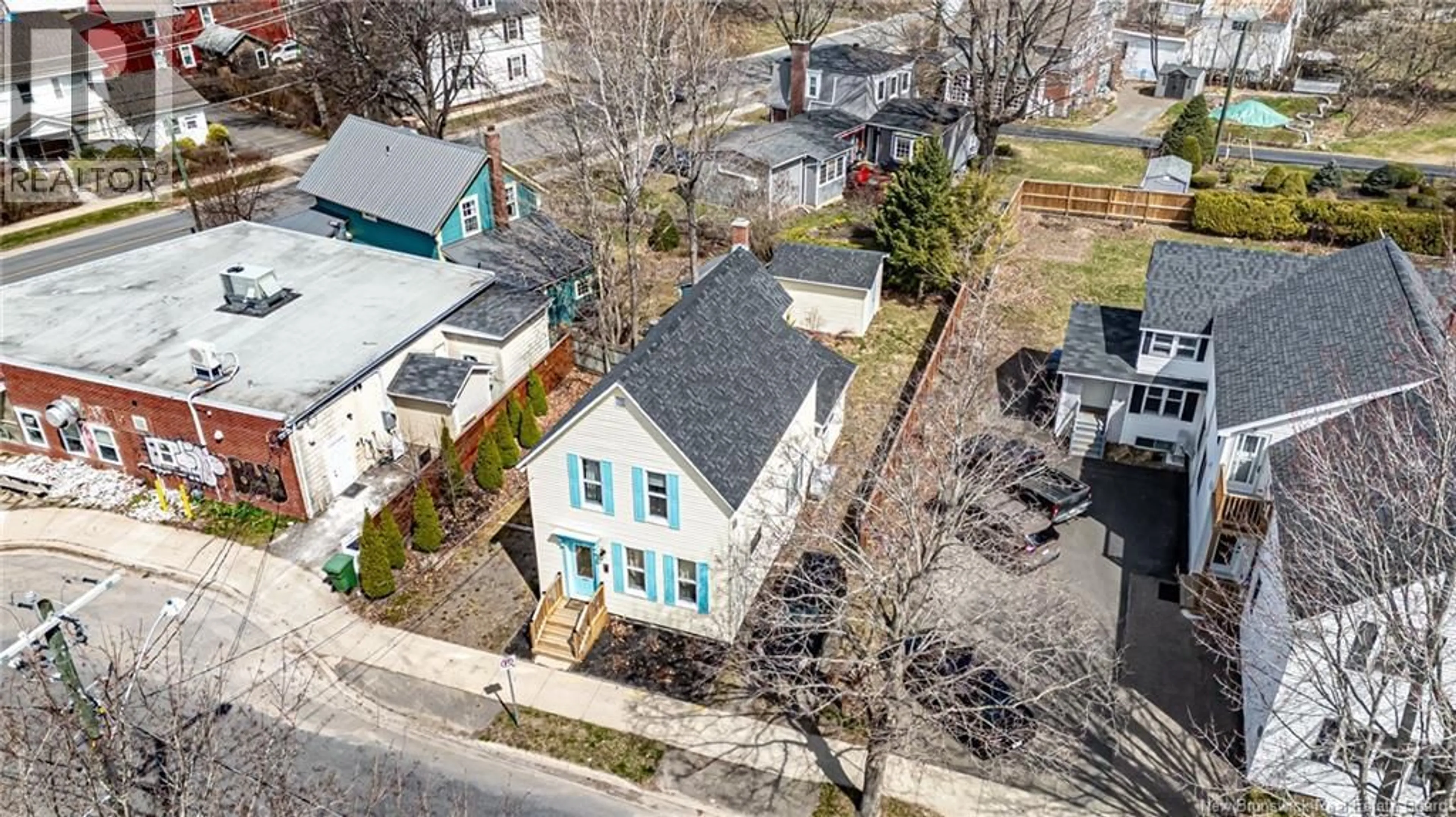 A pic from outside/outdoor area/front of a property/back of a property/a pic from drone, street for 18 SHORE STREET, Fredericton New Brunswick E3B1R2