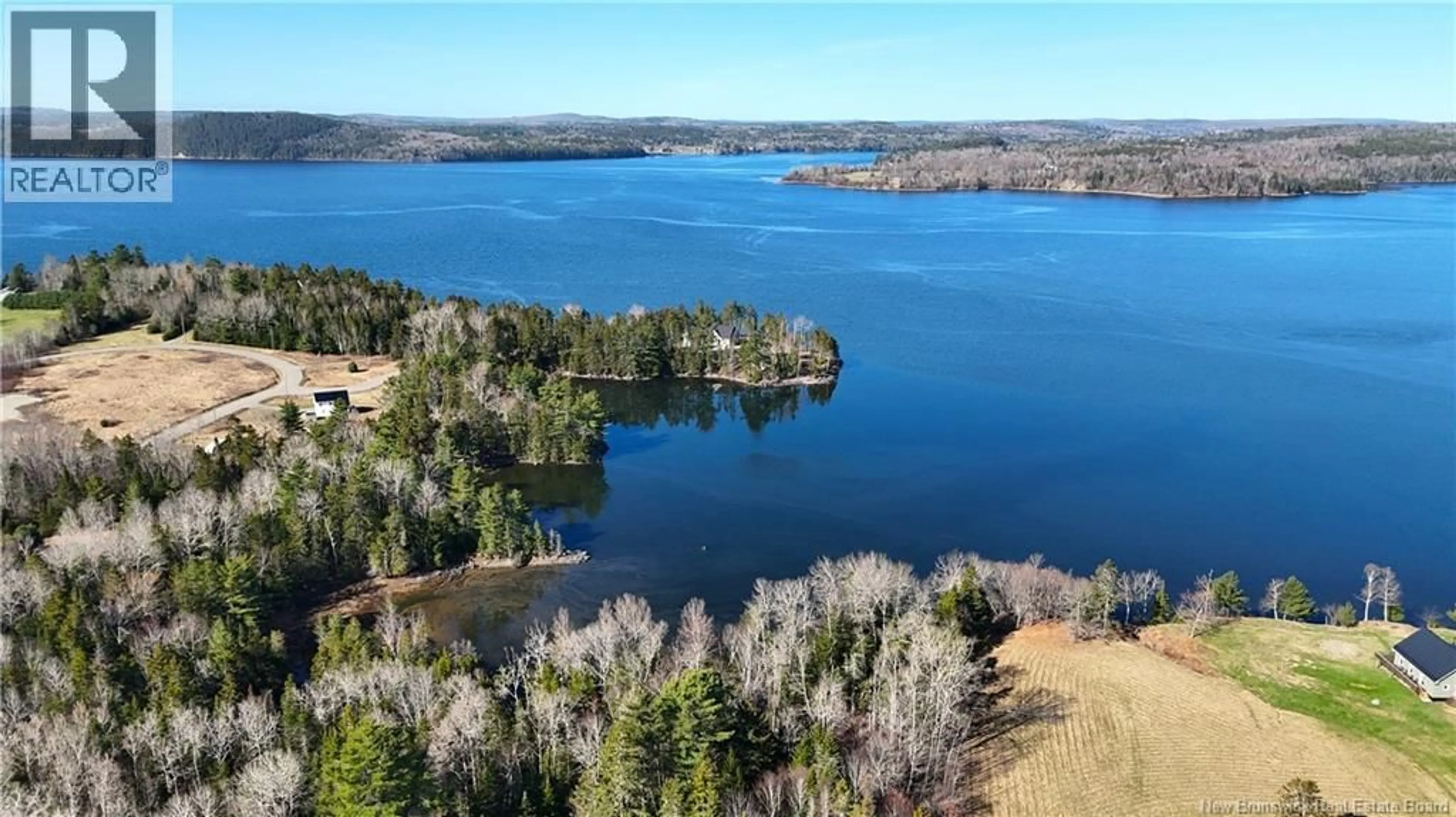 A pic from outside/outdoor area/front of a property/back of a property/a pic from drone, water/lake/river/ocean view for 2969 ROUTE 127, Bayside New Brunswick E5B2S3