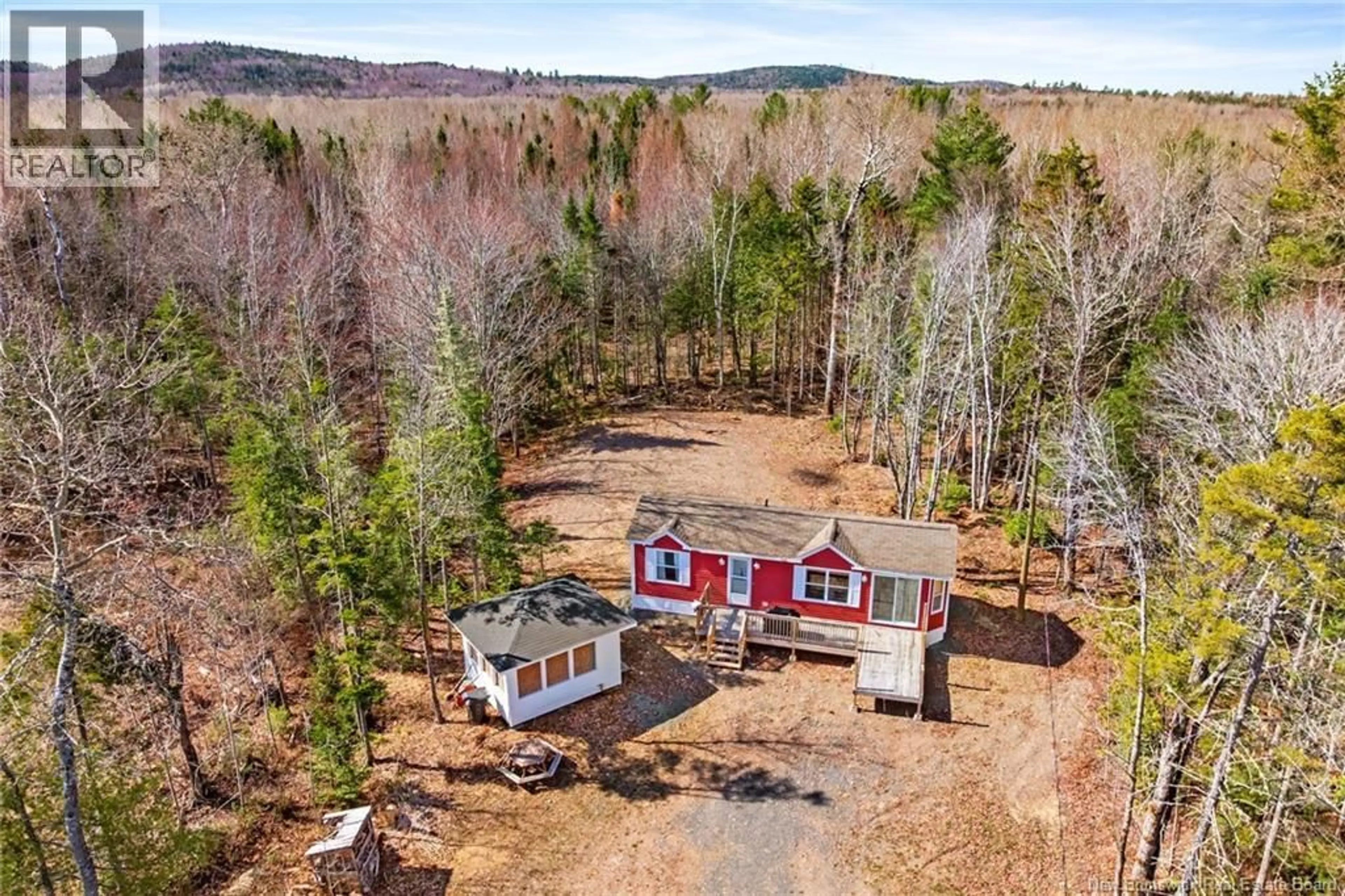 A pic from outside/outdoor area/front of a property/back of a property/a pic from drone, unknown for 497 CHARLIE LITTLE ROAD, Harvey New Brunswick E6K1N7