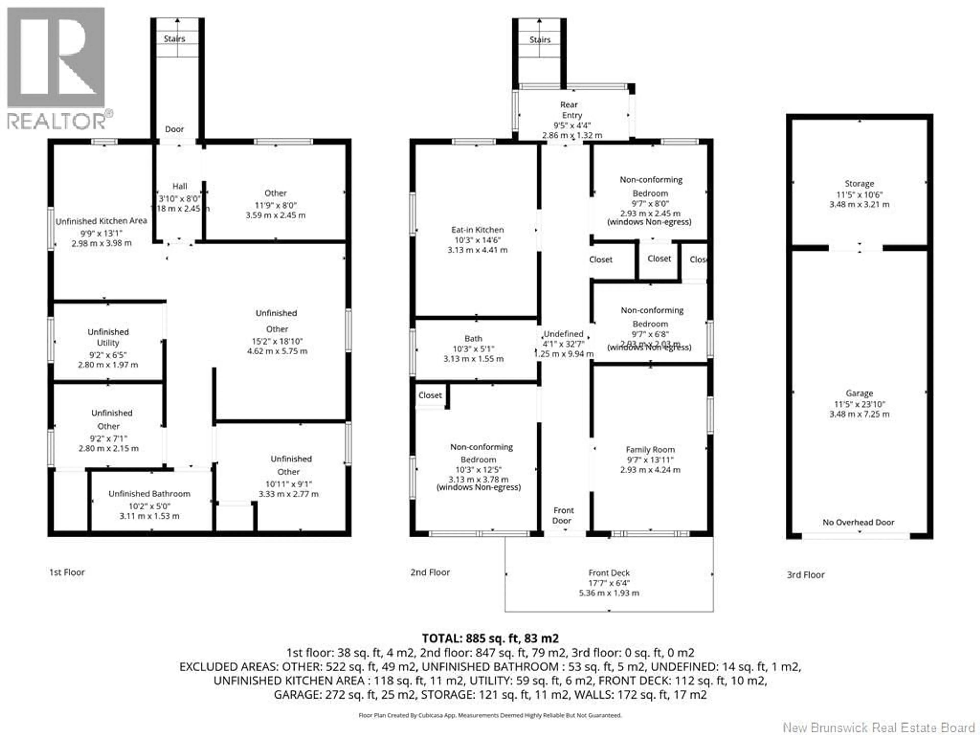 Floor plan for 305 PRINCESS STREET, Dalhousie New Brunswick E8C2E7
