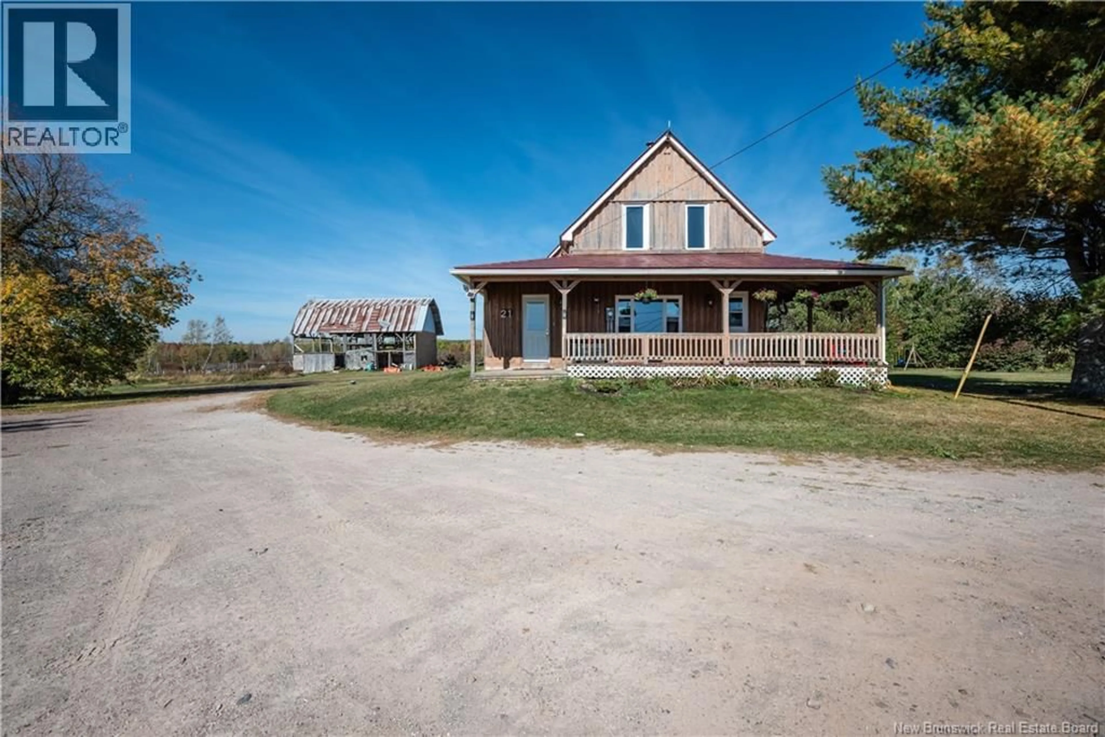 A pic from outside/outdoor area/front of a property/back of a property/a pic from drone, unknown for 21 JOSEPH LANE, Lewis Mountain New Brunswick E4J3N1
