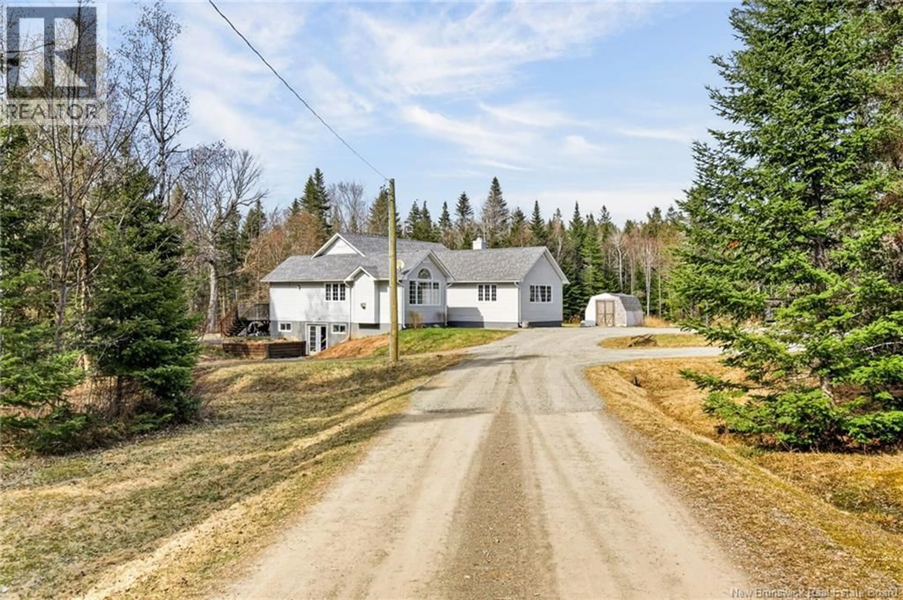 A pic from outside/outdoor area/front of a property/back of a property/a pic from drone, street for 25 BUNGAY ROAD, Lutes Mountain New Brunswick E1G4W5