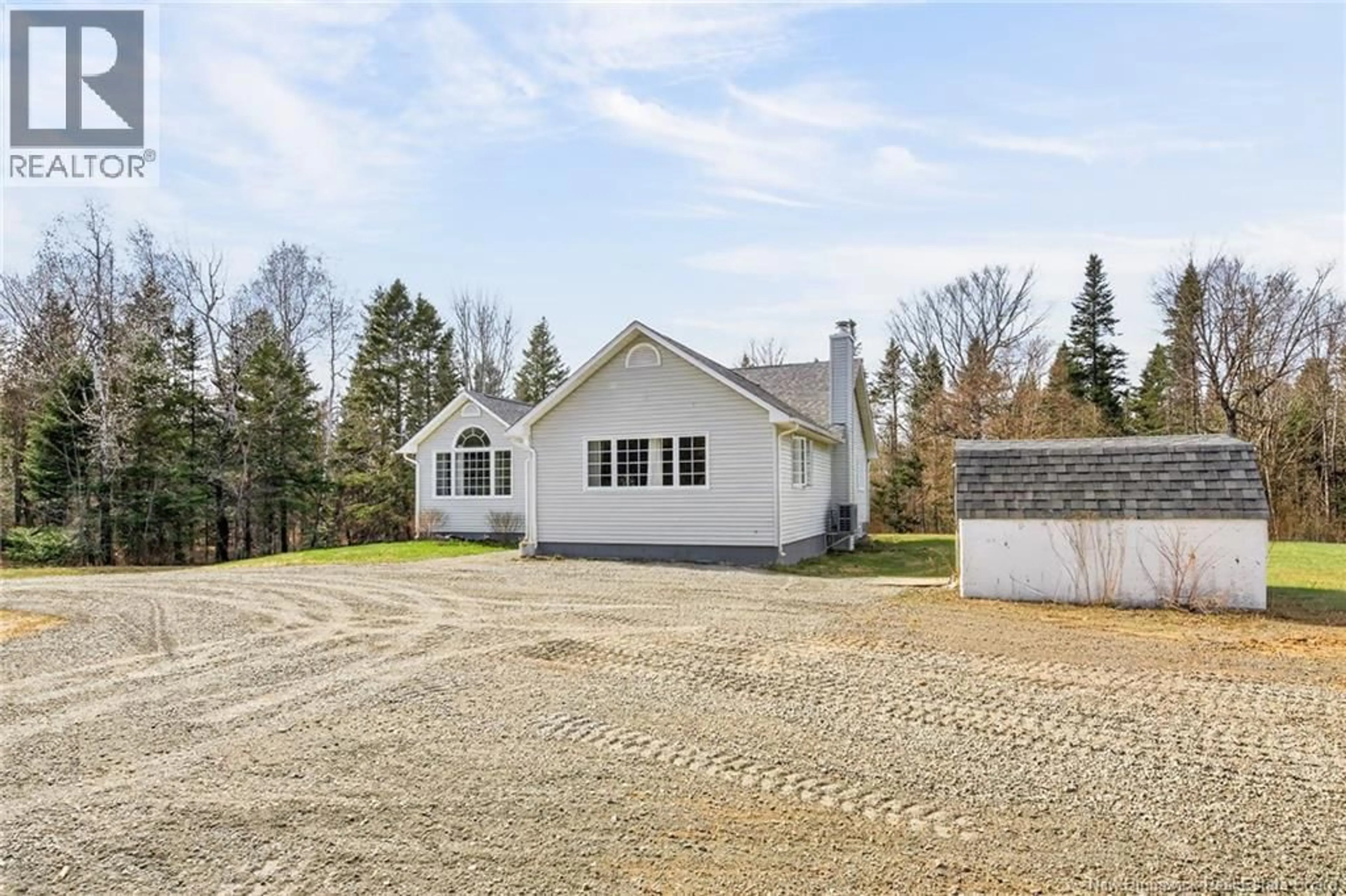 A pic from outside/outdoor area/front of a property/back of a property/a pic from drone, street for 25 BUNGAY ROAD, Lutes Mountain New Brunswick E1G4W5