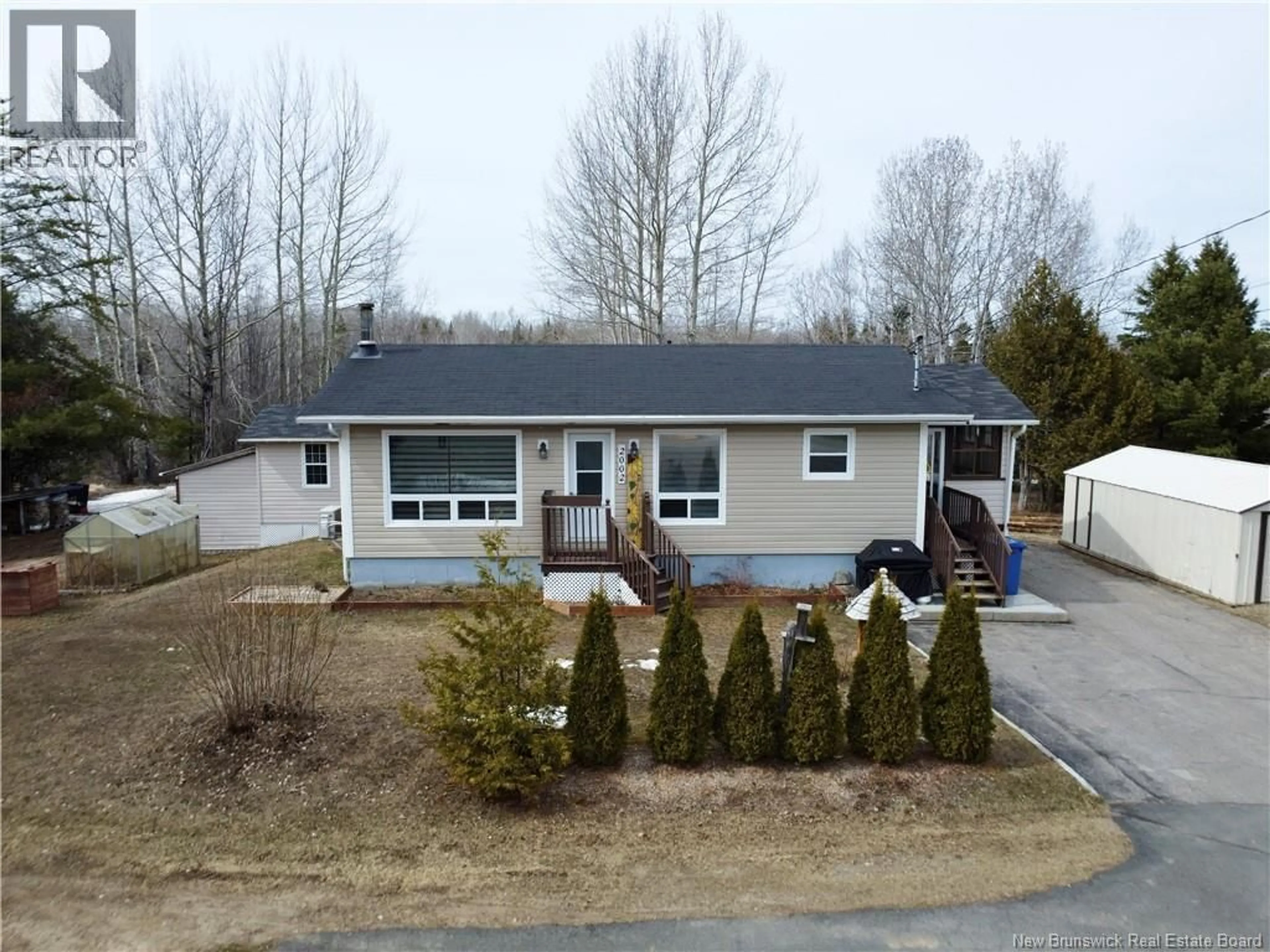 A pic from outside/outdoor area/front of a property/back of a property/a pic from drone, street for 2002 NICHOLAS DENYS, Sainte-Rosette New Brunswick E8K3H9