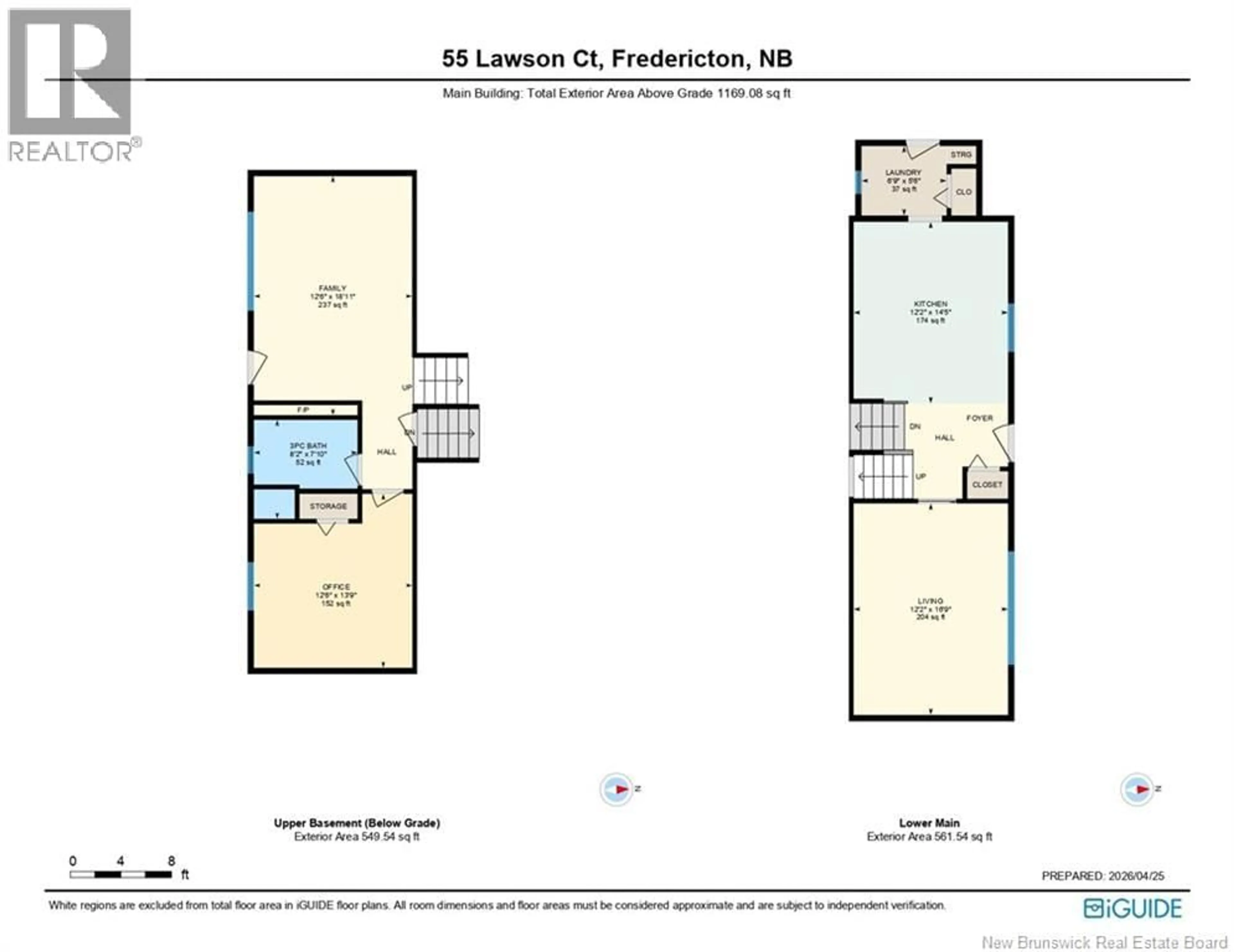 Floor plan for 55 LAWSON COURT, Fredericton New Brunswick E3A5G3