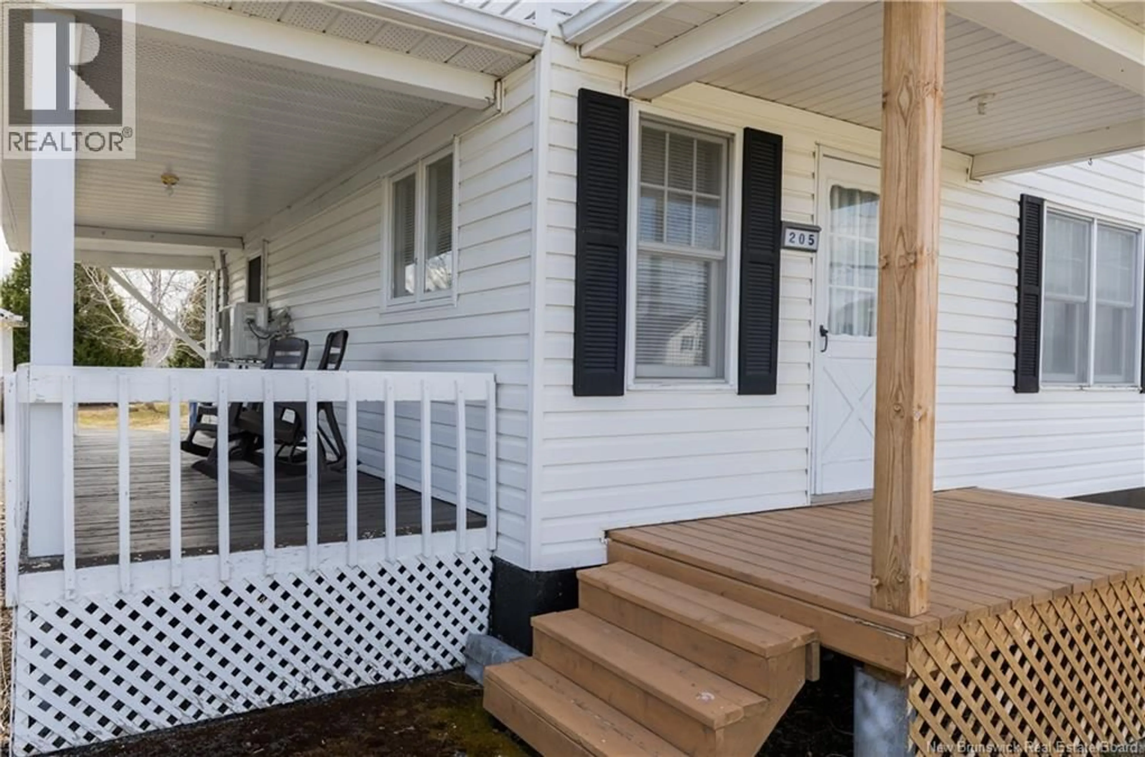 Home with vinyl exterior material, street for 205 BASIN STREET, Grand Falls New Brunswick E3Z2H9