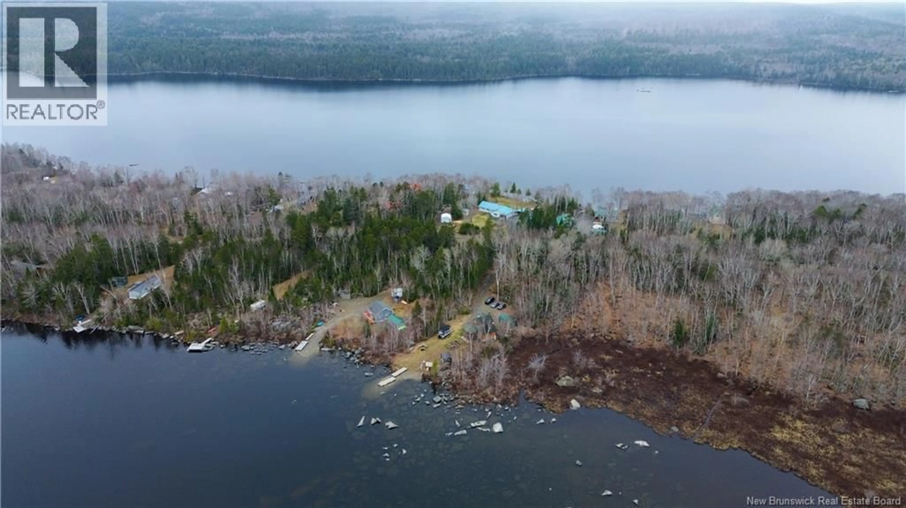 A pic from outside/outdoor area/front of a property/back of a property/a pic from drone, water/lake/river/ocean view for 337 SECOND EEL RIVER LANE, Second Eel Lake New Brunswick E6H0A4