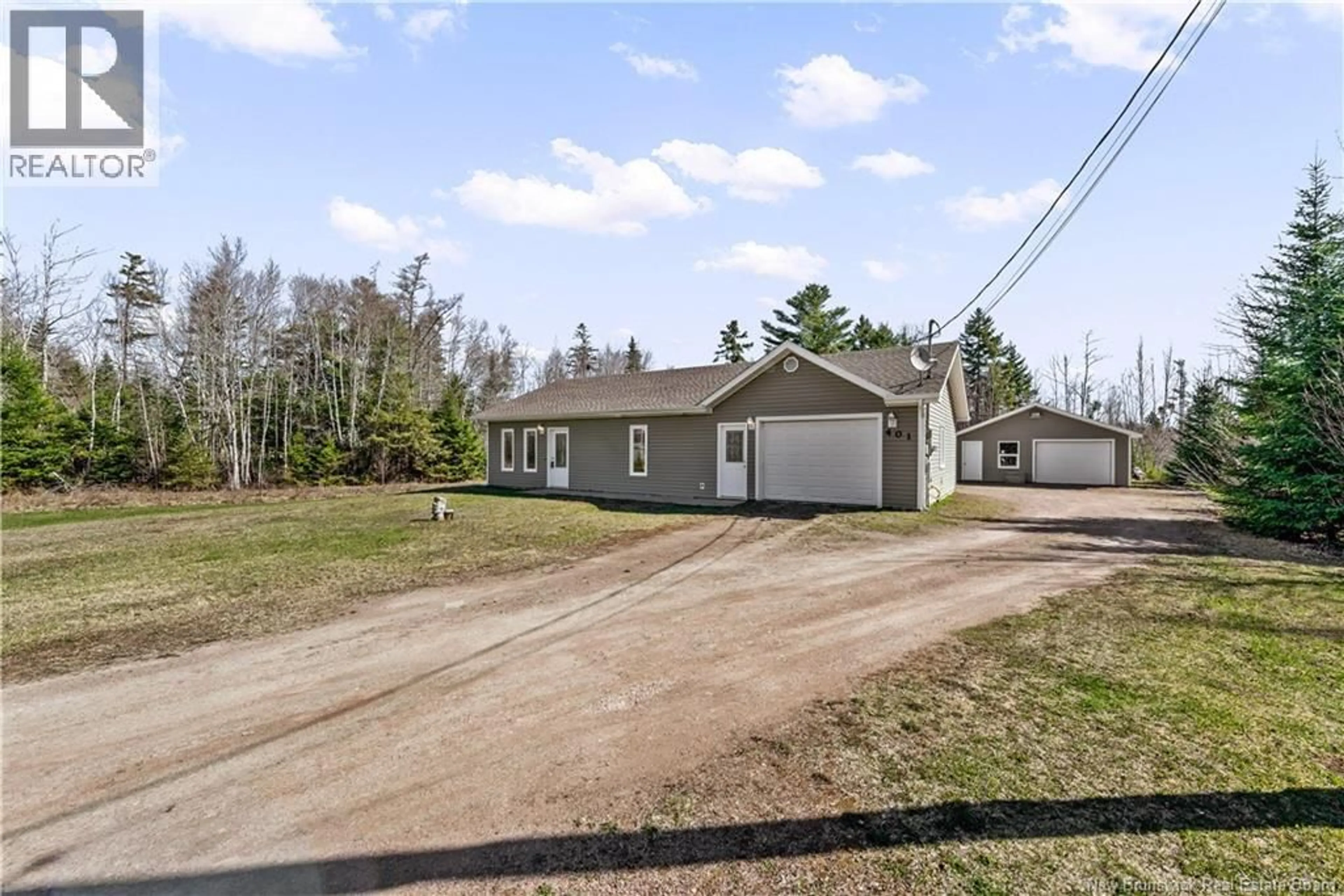 A pic from outside/outdoor area/front of a property/back of a property/a pic from drone, street for 401 CH SAINT-ANDRE ROAD, Cap-Pelé New Brunswick E4N1Z5