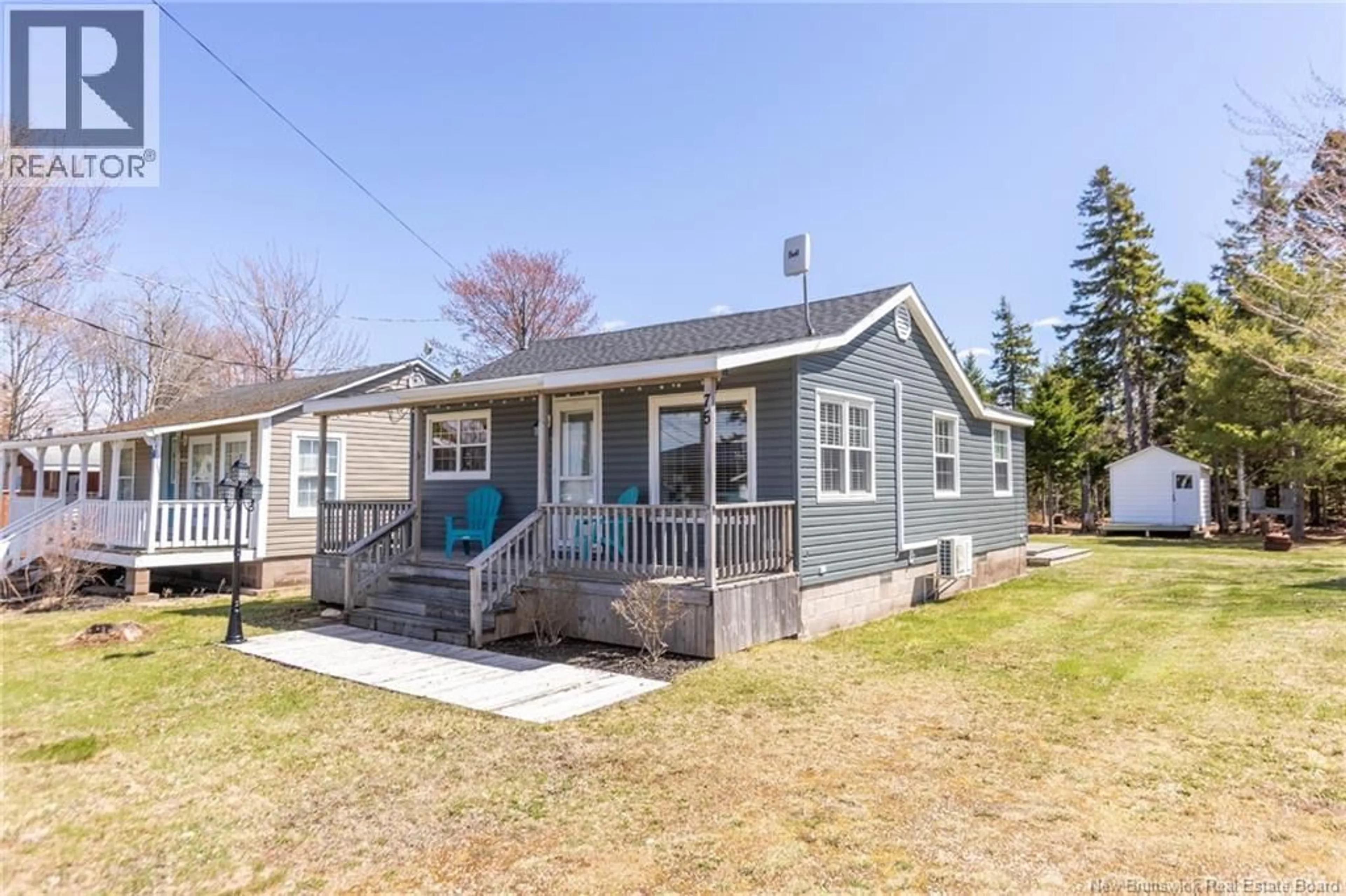 Home with vinyl exterior material, street for 75 MASON'S BEACH ROAD, Baie Verte New Brunswick E4M2Y3