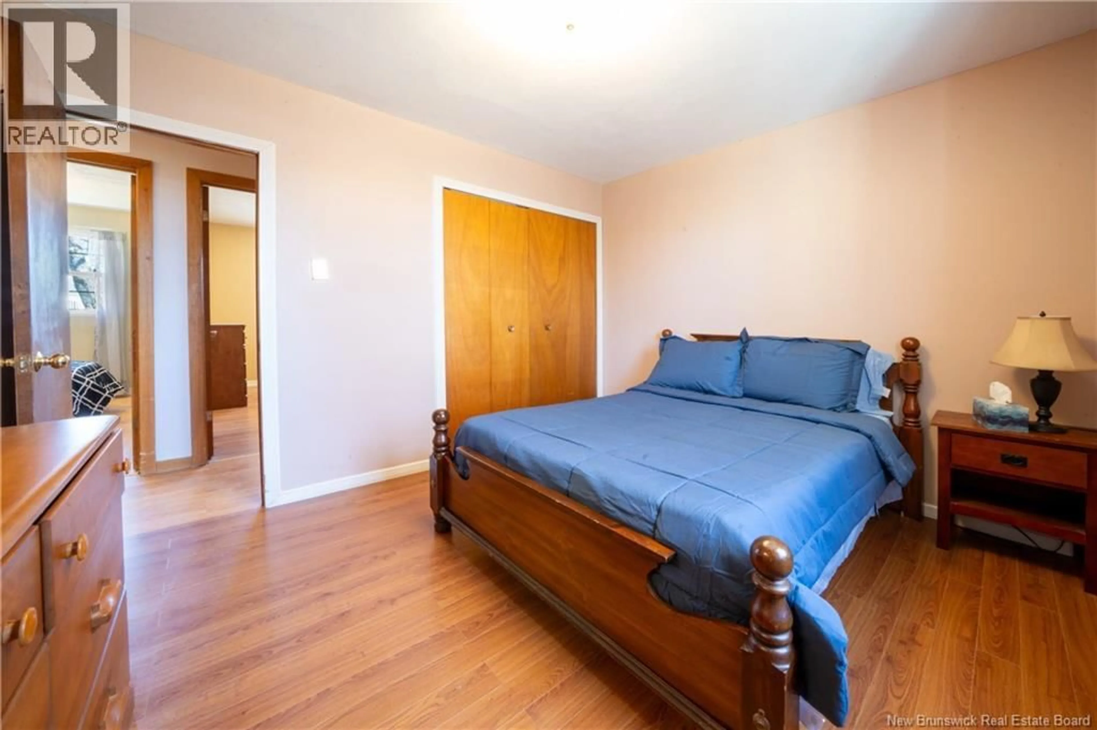 Bedroom with bed, wood/laminate floor for 52 DEEPWOOD STREET, Moncton New Brunswick E1A4Z3