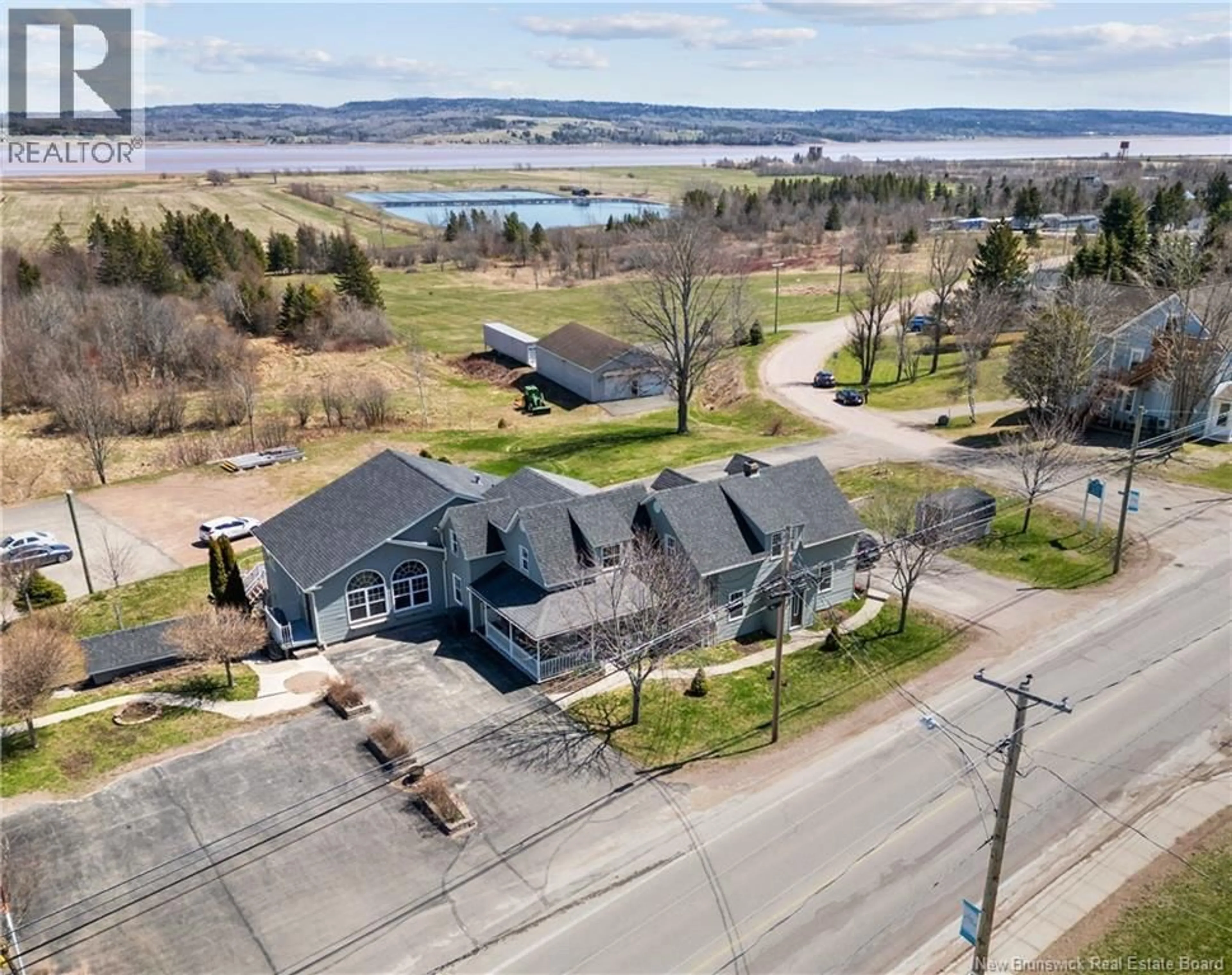 A pic from outside/outdoor area/front of a property/back of a property/a pic from drone, water/lake/river/ocean view for 2769 MAIN STREET, Hillsborough New Brunswick E4H2X3
