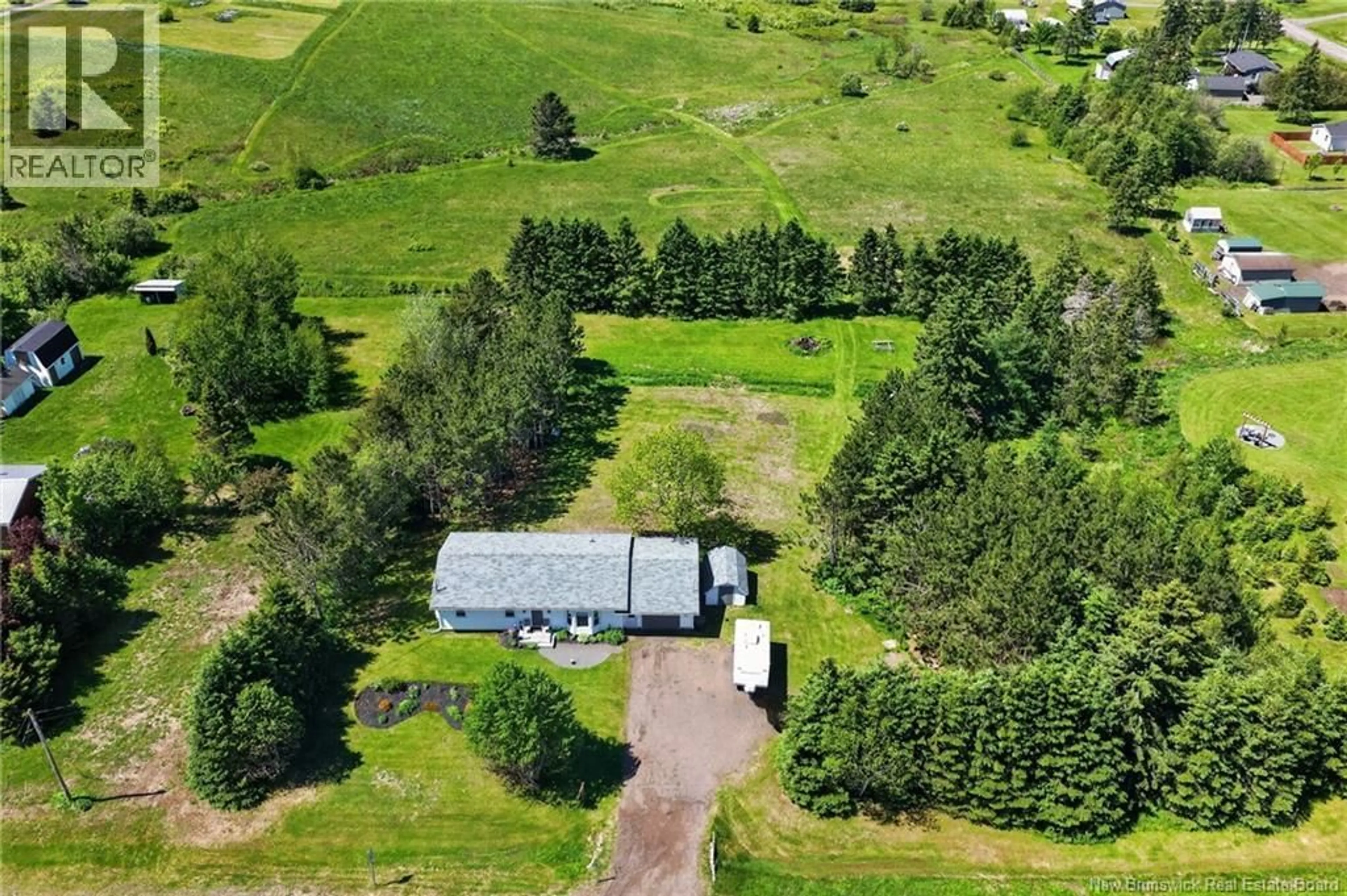 A pic from outside/outdoor area/front of a property/back of a property/a pic from drone, mountain view for 3448 ROUTE 126, Lutes Mountain New Brunswick E1G2X9