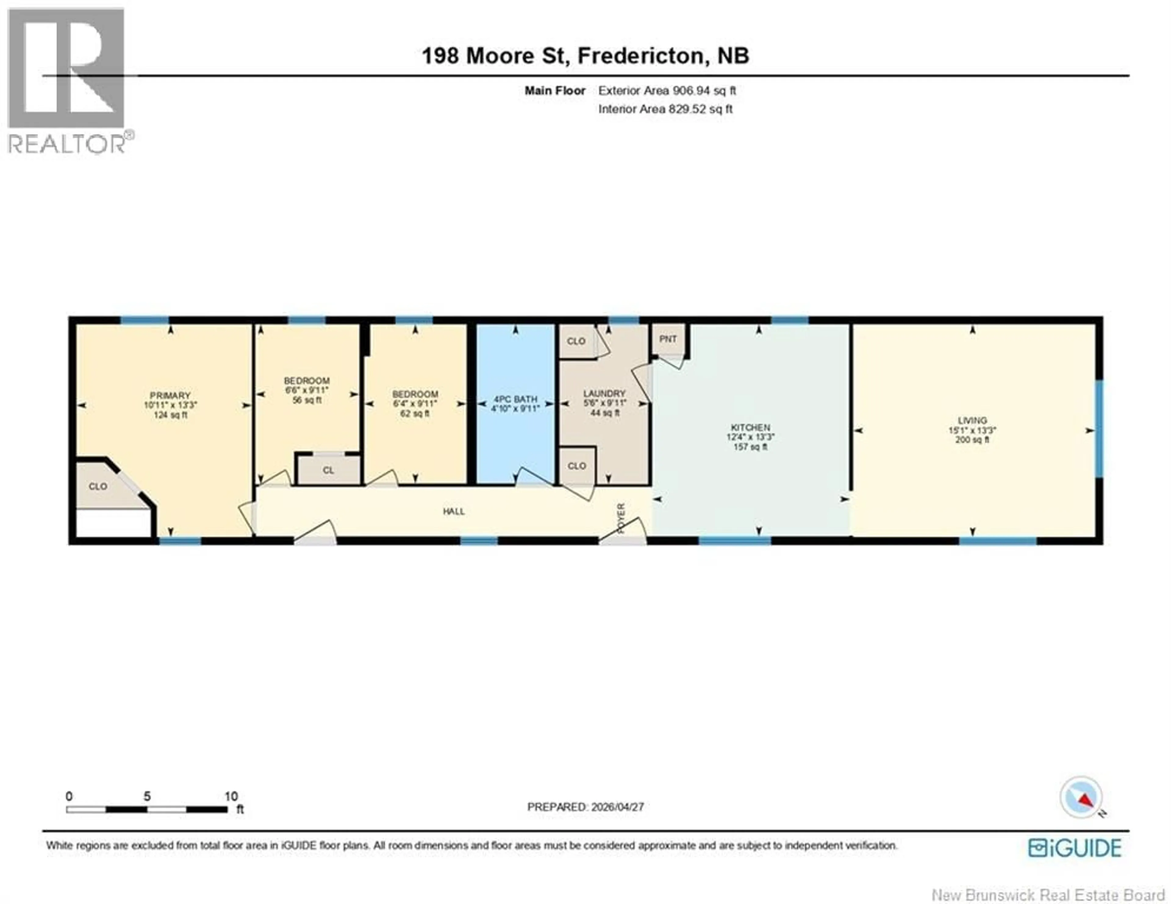 Floor plan for 198 MOORE STREET, Lincoln New Brunswick E3B8L8