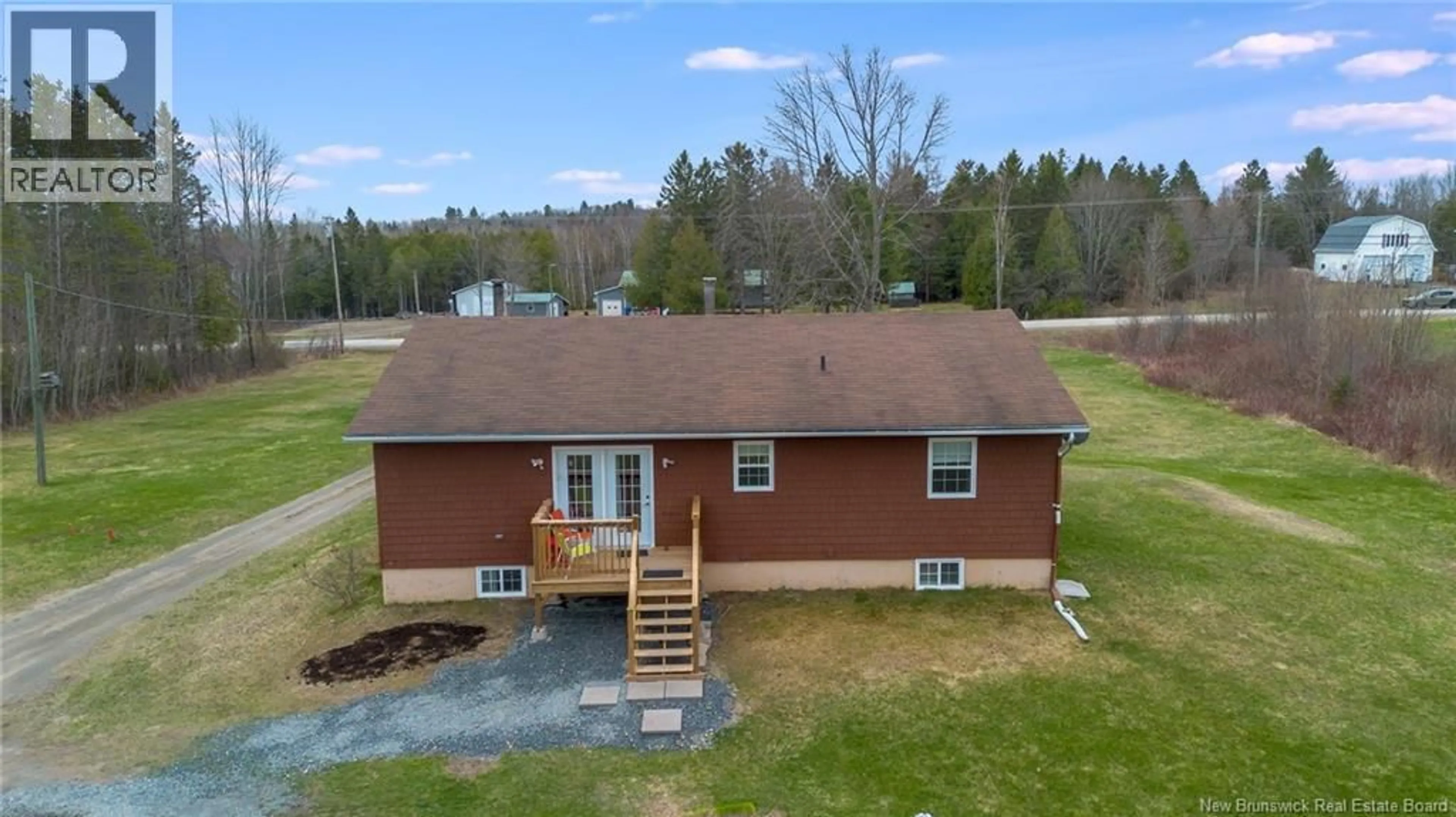 A pic from outside/outdoor area/front of a property/back of a property/a pic from drone, water/lake/river/ocean view for 792 ROUTE 555, Richmond Corner New Brunswick E7M5B6