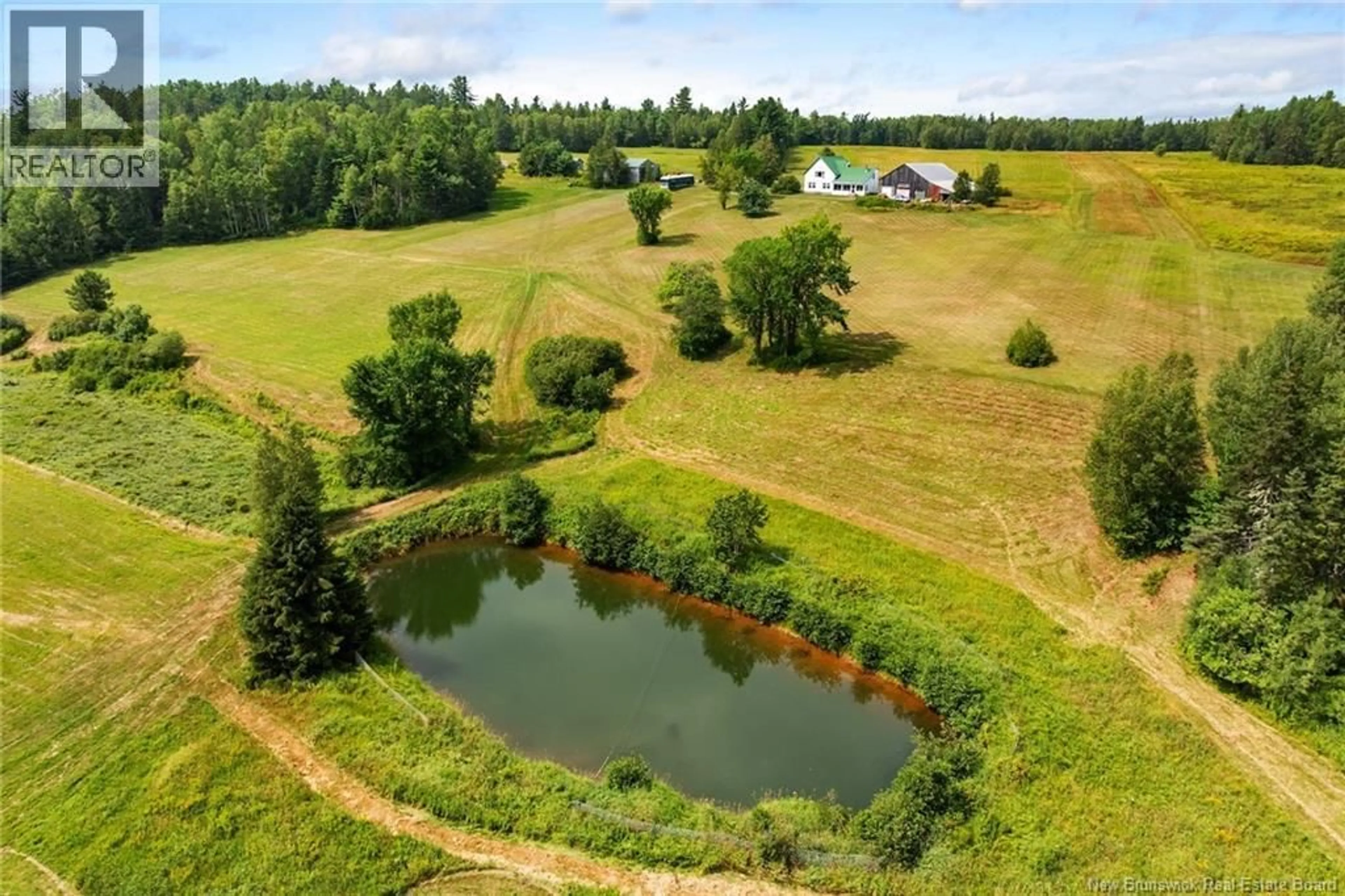 A pic from outside/outdoor area/front of a property/back of a property/a pic from drone, water/lake/river/ocean view for 3090 ROUTE 116, Salmon River Rd New Brunswick E4A3M3