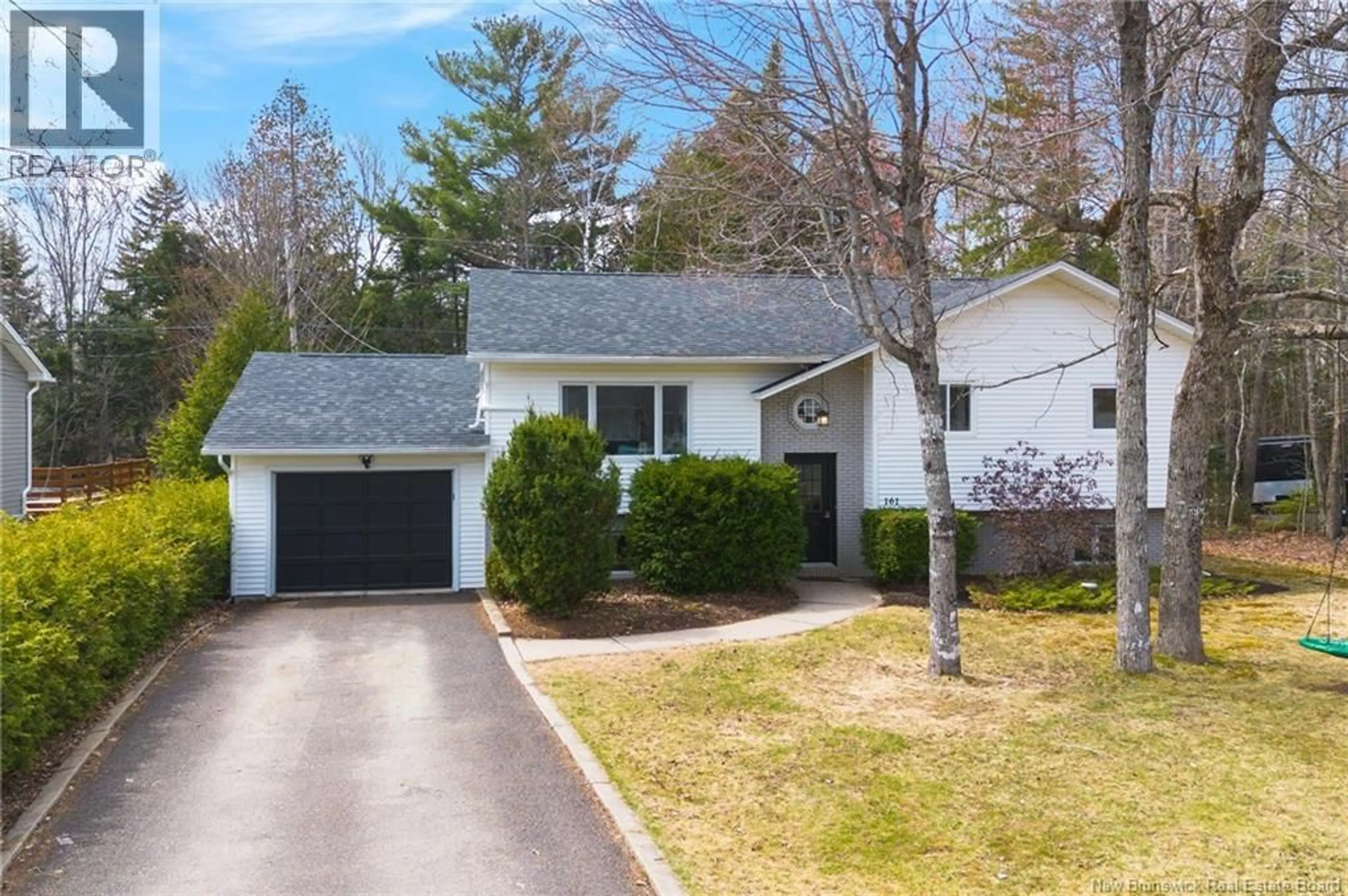 Home with vinyl exterior material, street for 161 PHILLIPS DRIVE, New Maryland New Brunswick E3C1E8