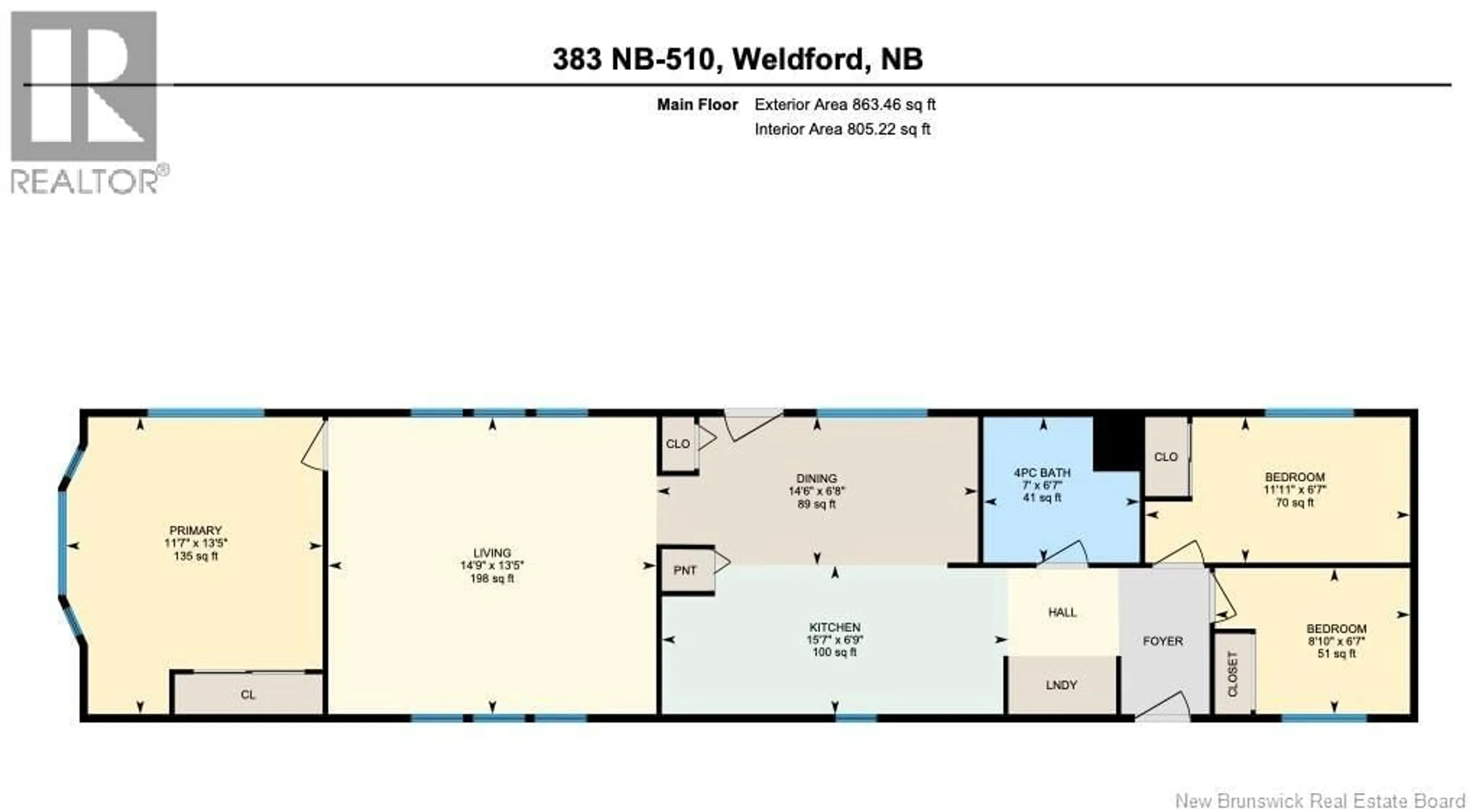 Floor plan for 383 ROUTE 510, Main River New Brunswick E4T1R5