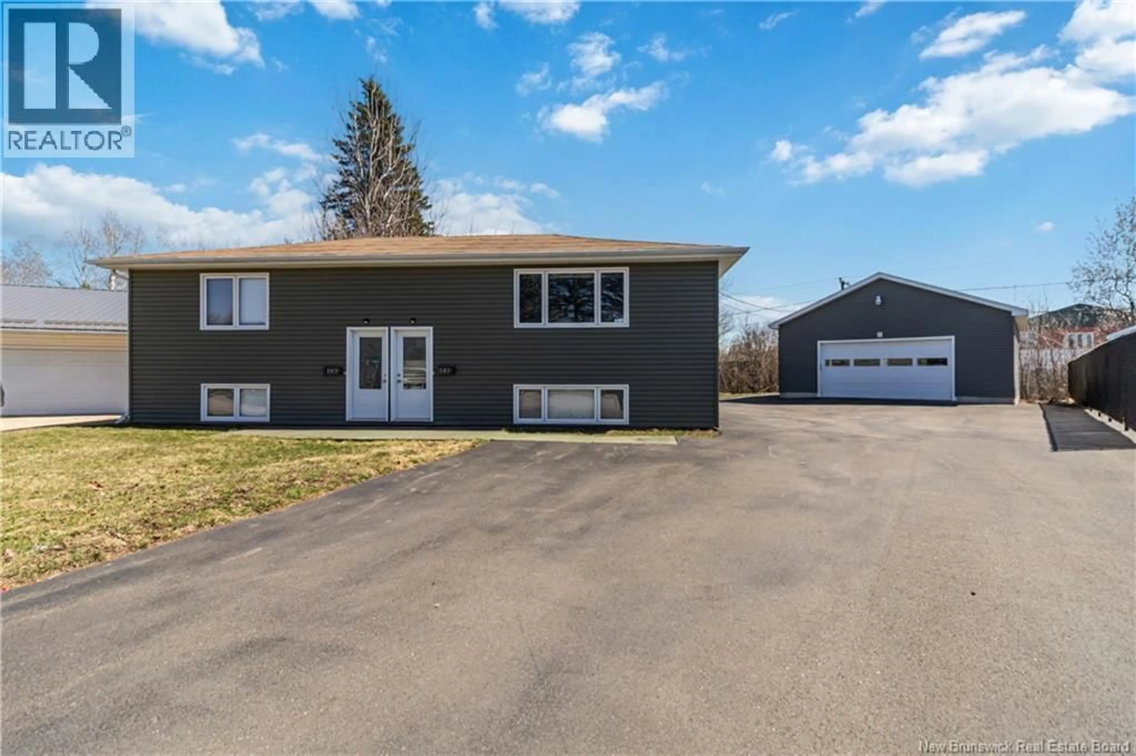 Home with vinyl exterior material, street for 141-145 MCKAY AVENUE, Moncton New Brunswick E1A3A2